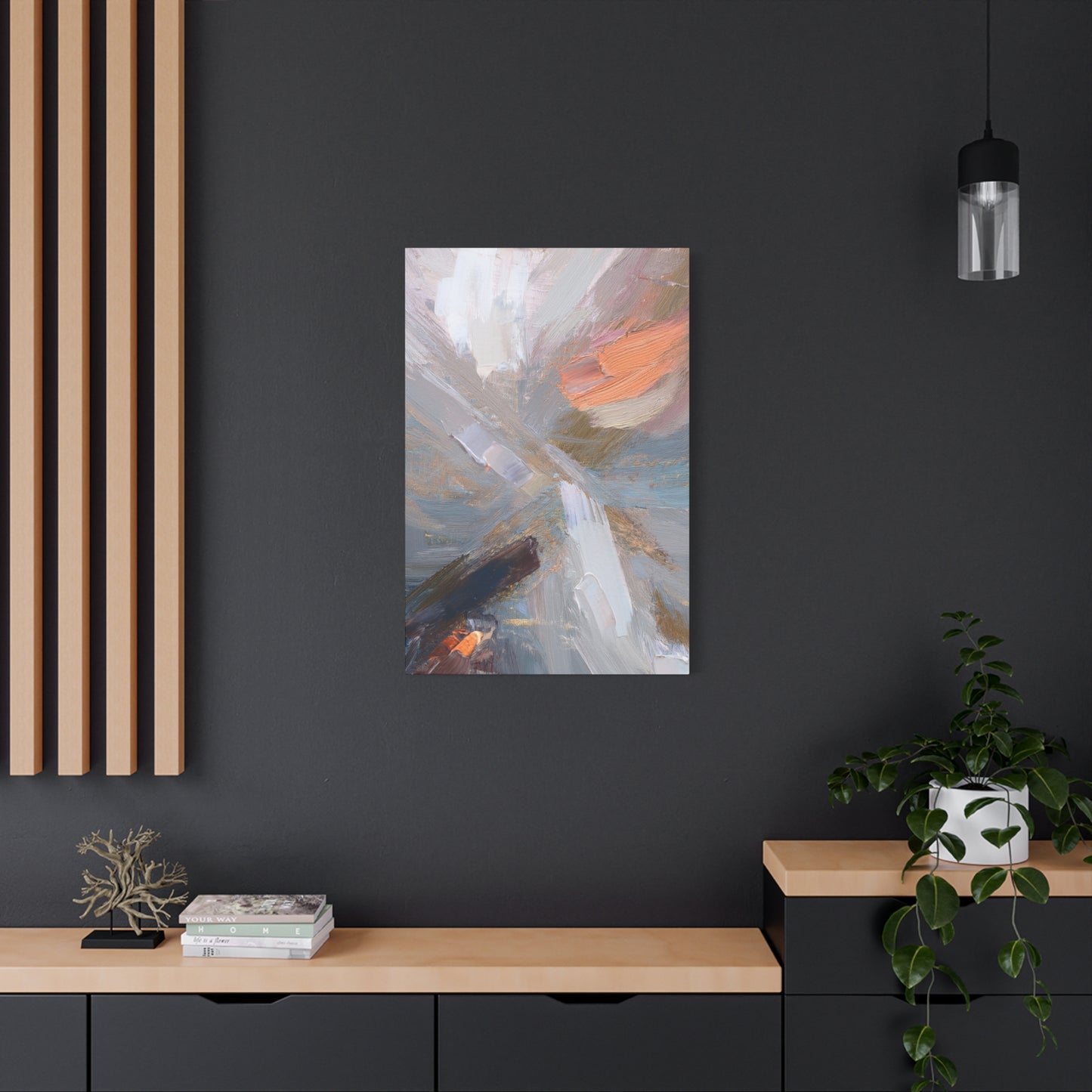 Abstract Pastel Painting Print Canvas 20x24,20x30,24x30 24x32,24x36,30x40 32x48,36x48,40x60 Pine-Wood Inner Frame ABS-89