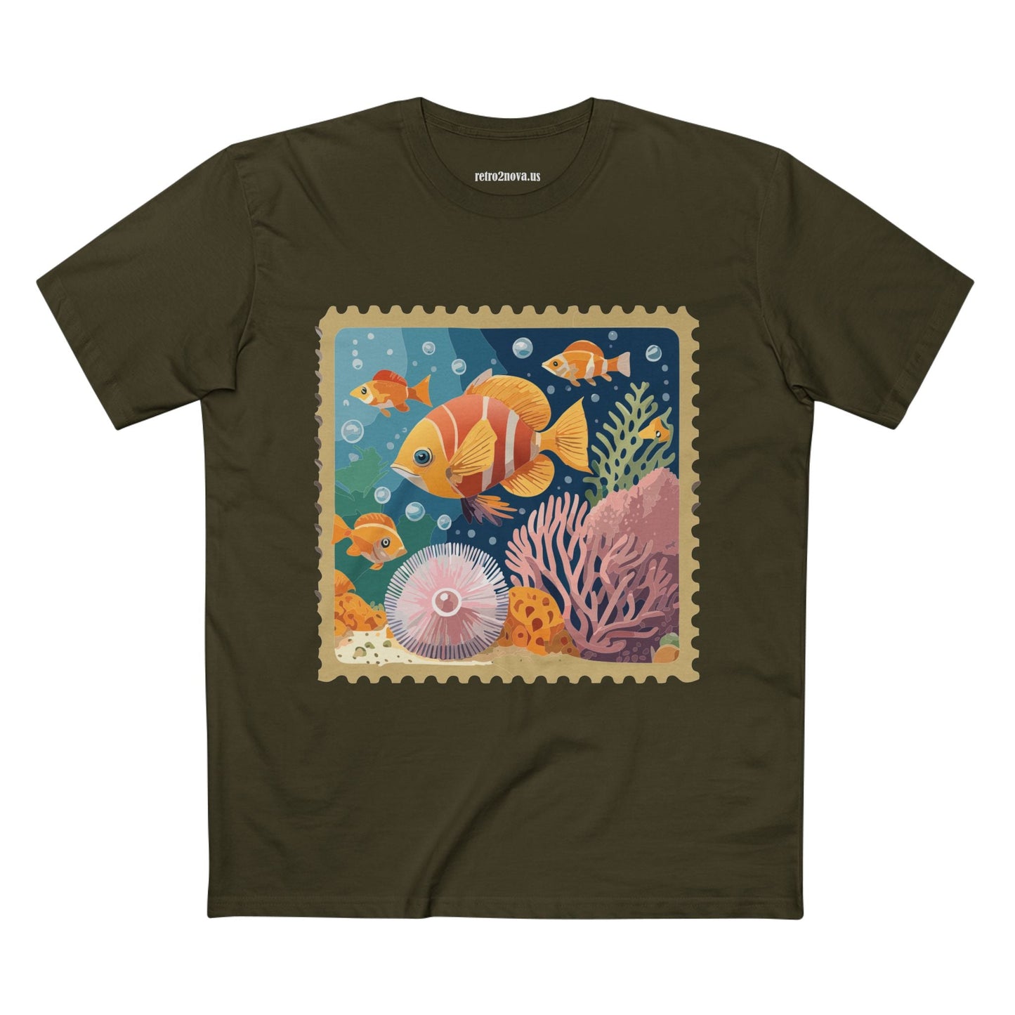 Stamp Shirt Postage Stamp Tee Unisex Premium Cotton Tee With Original Art Design Retro2Nova
