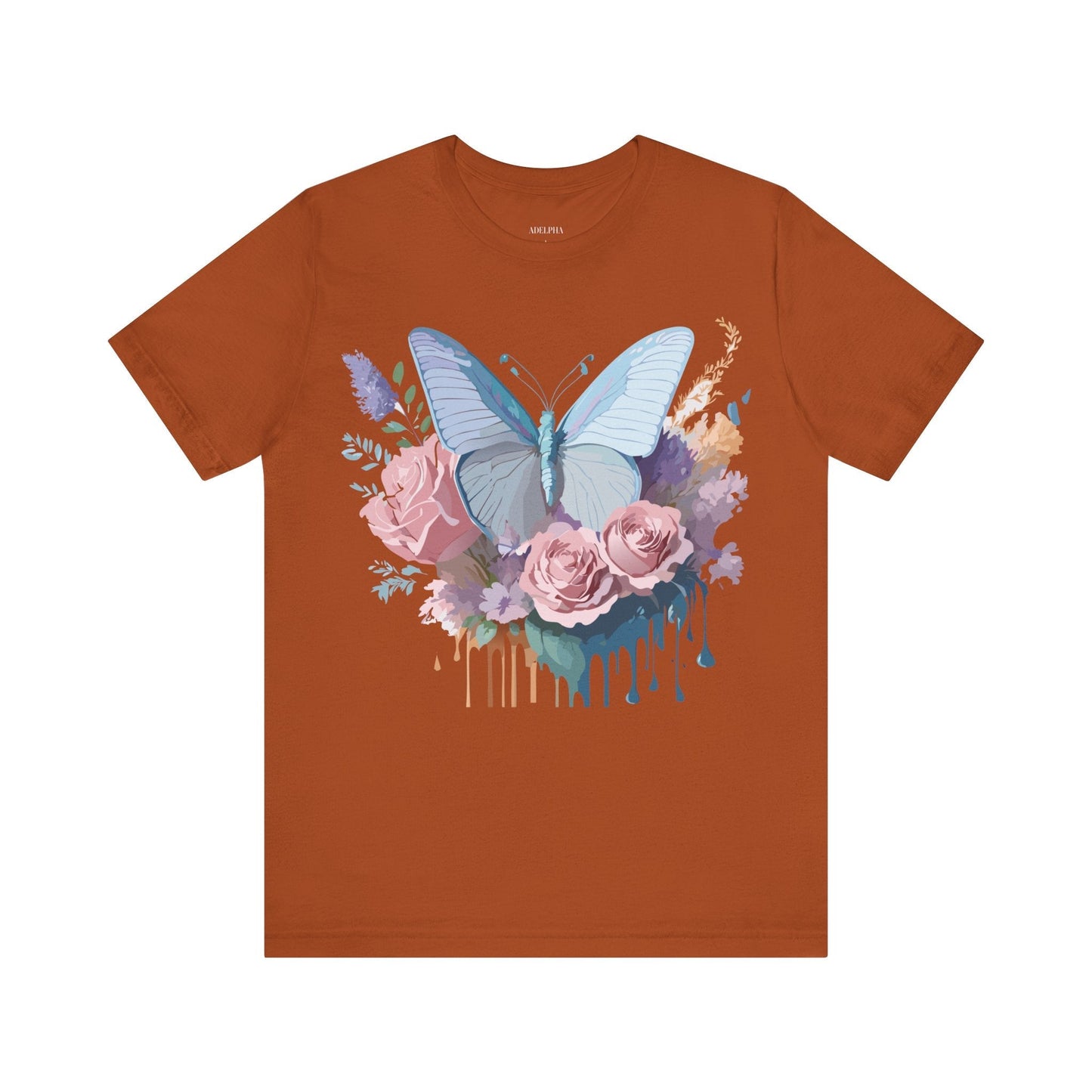 Butterfly Graphic Tee Unisex Jersey Short Sleeve Adelpha Vintage Art Design