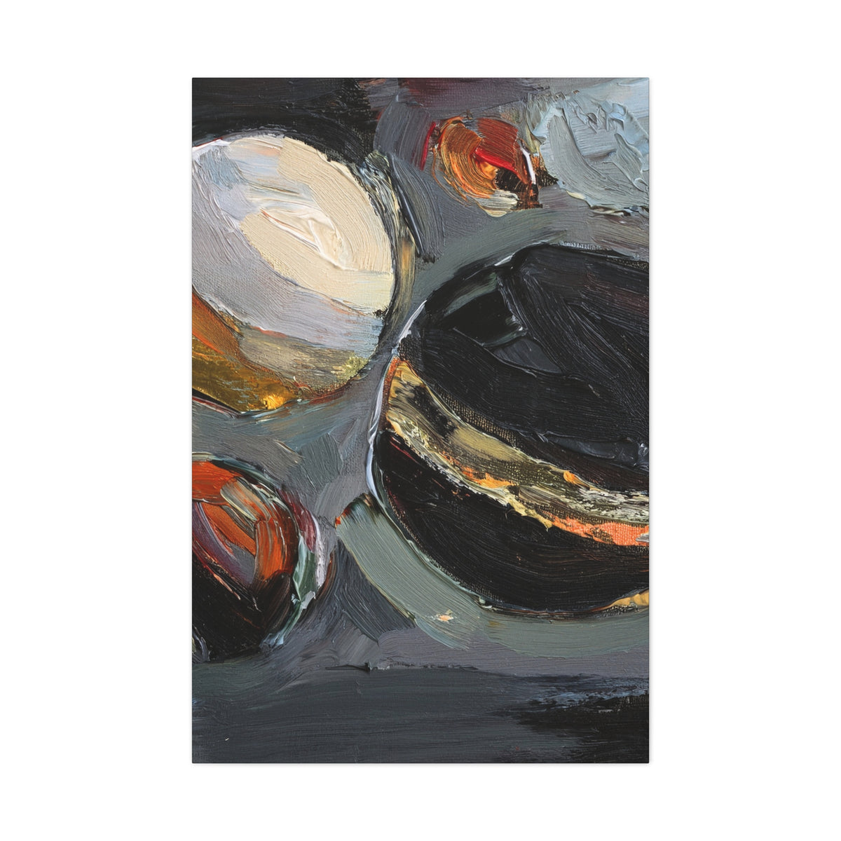 Abstract Oil Painting Print Canvas 20x24,20x30,24x30 24x32,24x36,30x40 32x48,36x48,40x60 Pine-Wood Inner Frame ABS-71