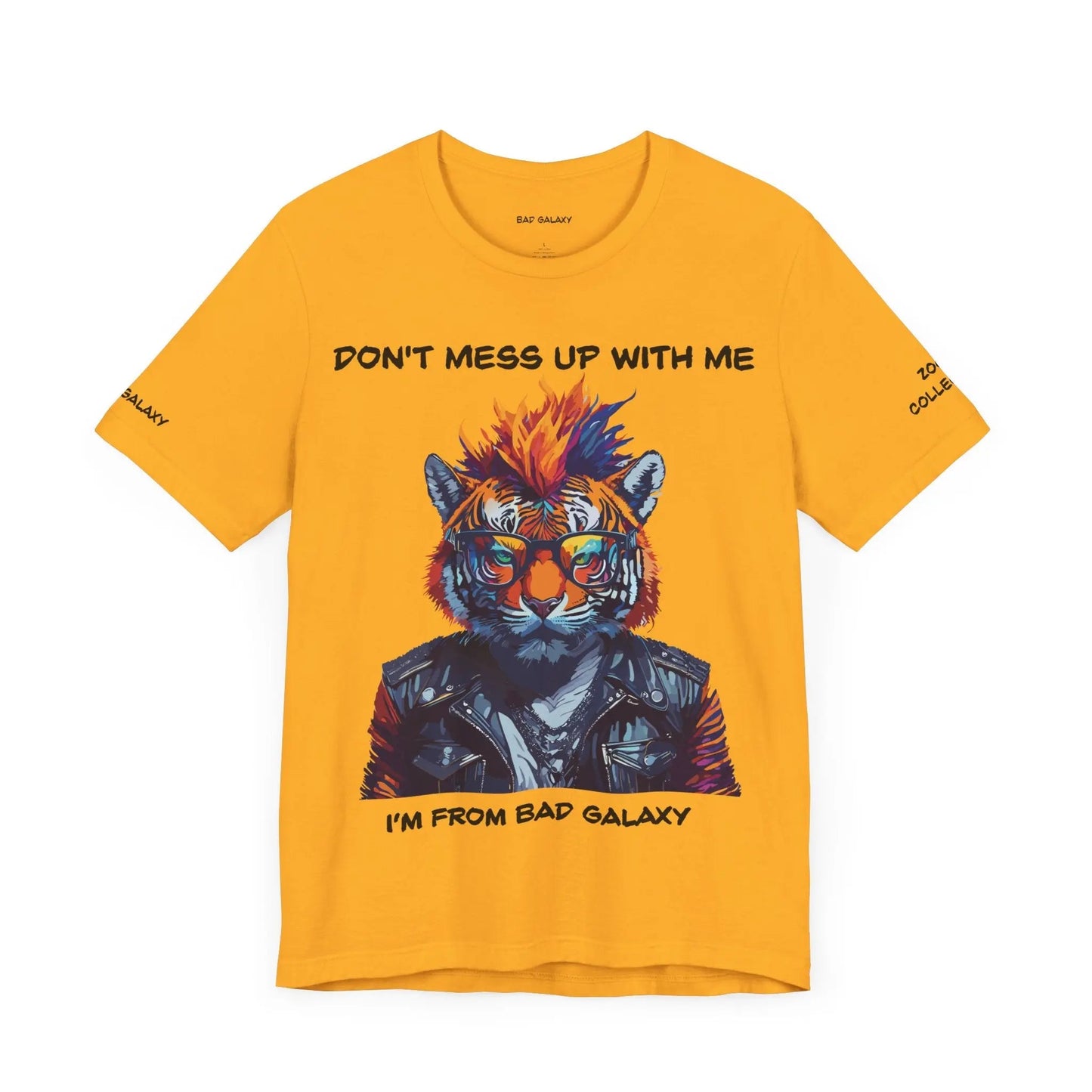 Bad Galaxy Animal T Shirt 100 Percent Cotton Eco Friendly Ink Made in USA Durable Stitching
