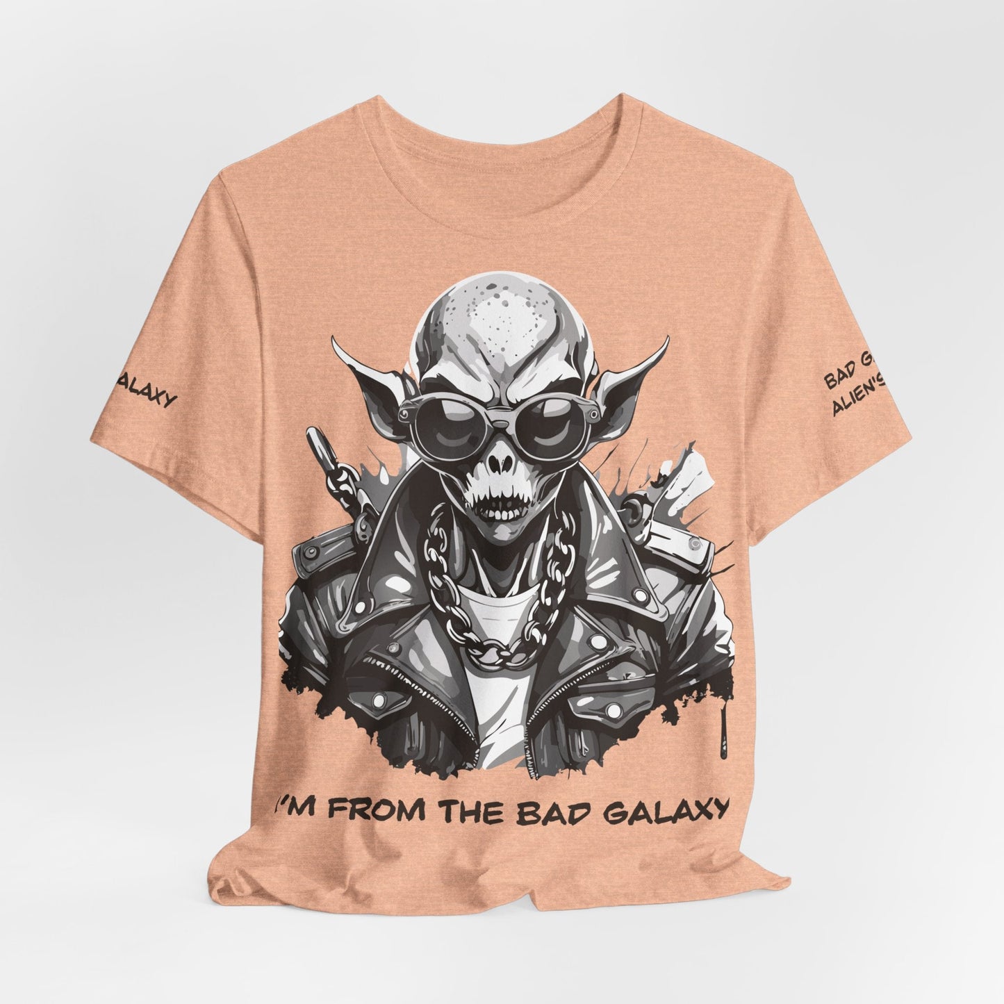 Alien Tee Shirt From Bad Galaxy Made To Order 100 Percent Cotton Eco Friendly Inks Free Shipping