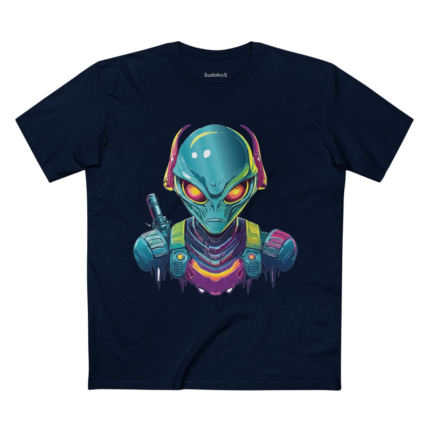 Aliens Graphic Unisex 100 Cotton Staple Tee 5