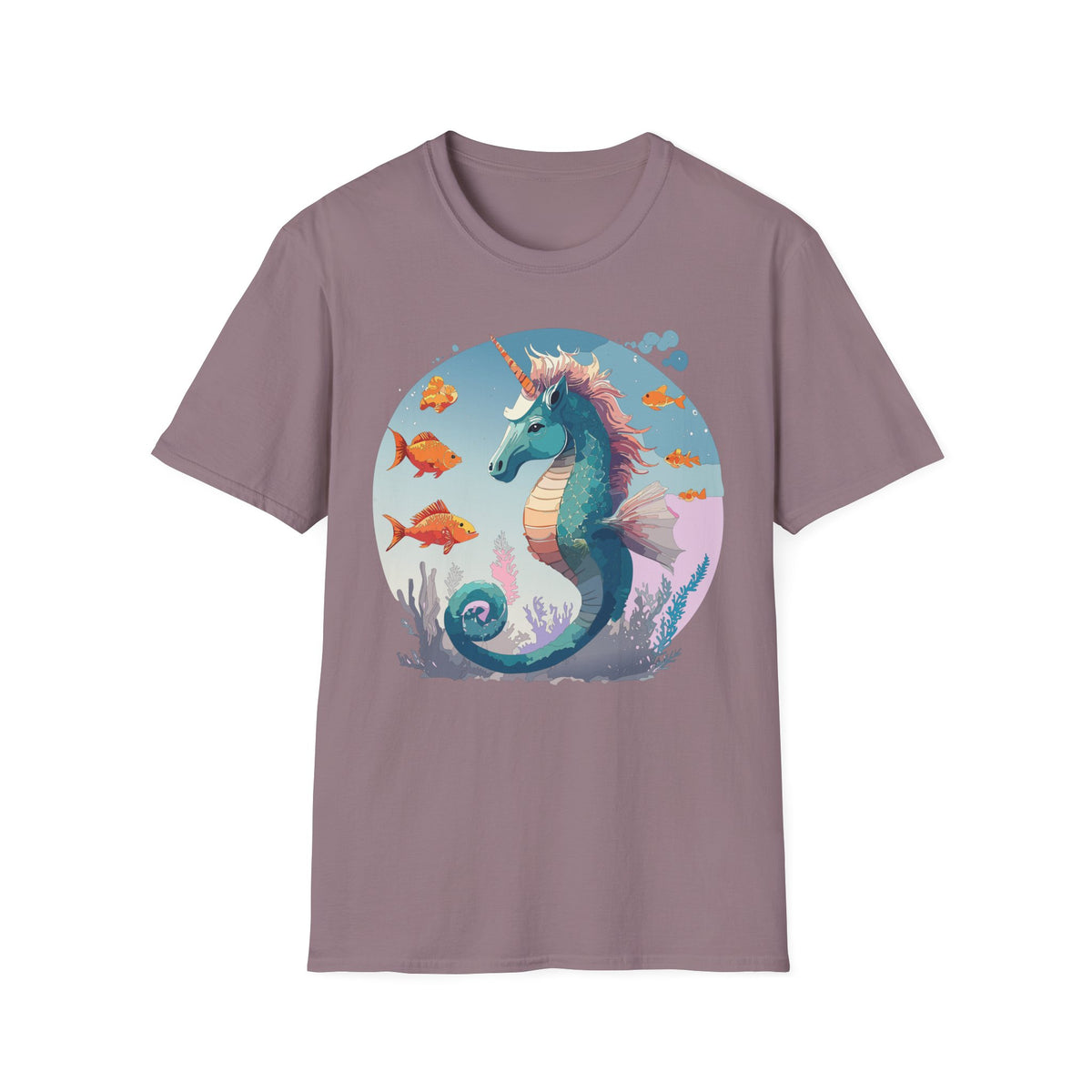 Sea Unicorn Seahorse T-Shirt | Nautical Mythical Creature Tee