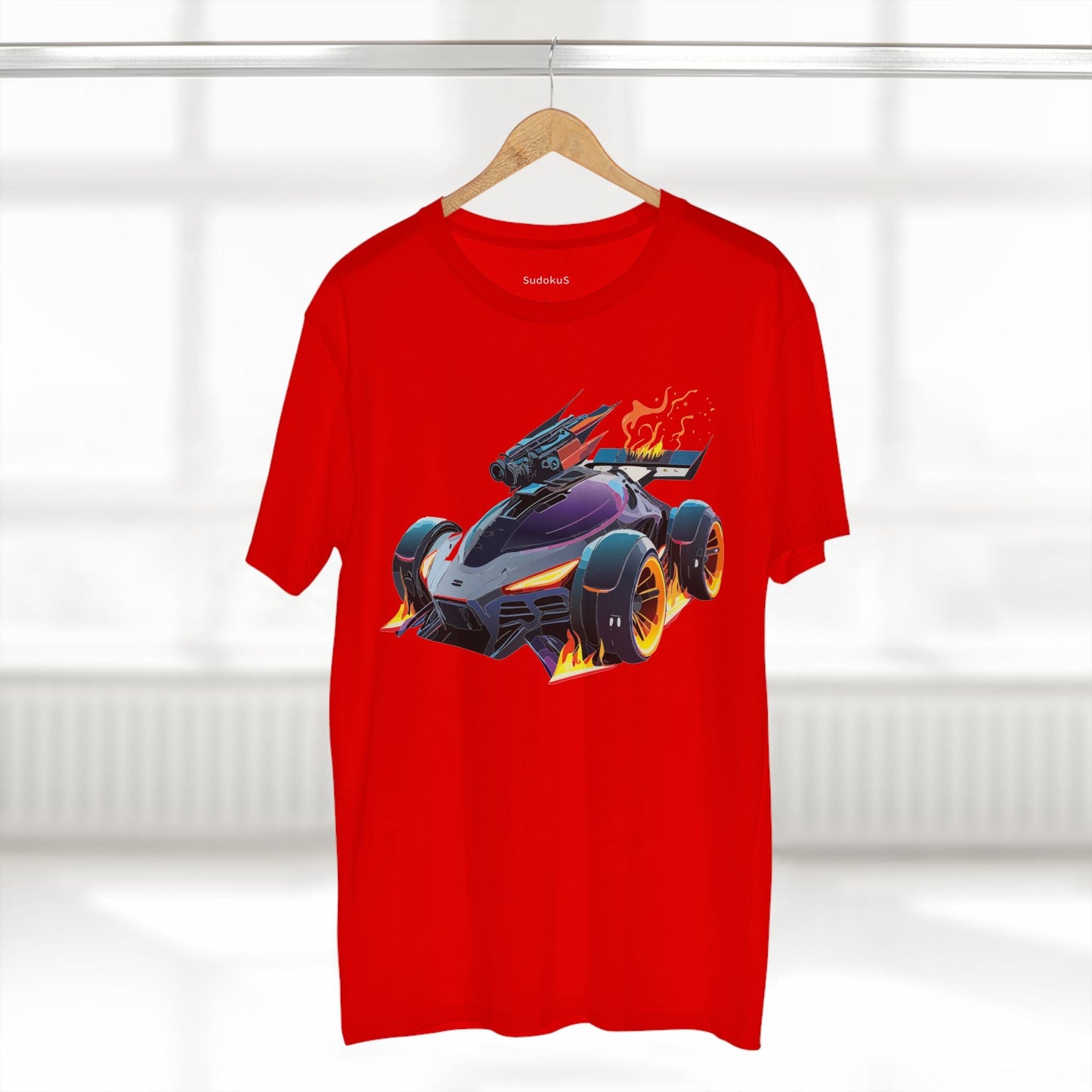 Car Graphic Unisex 100 Cotton Staple Tee 3