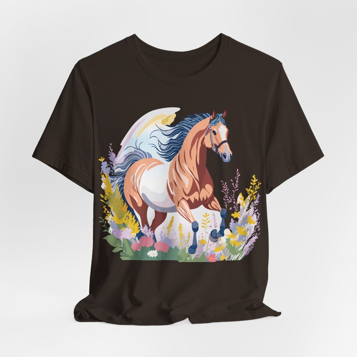 Horse Graphic Unisex 100 Cotton Vintage Animal Art T-Shirt 4