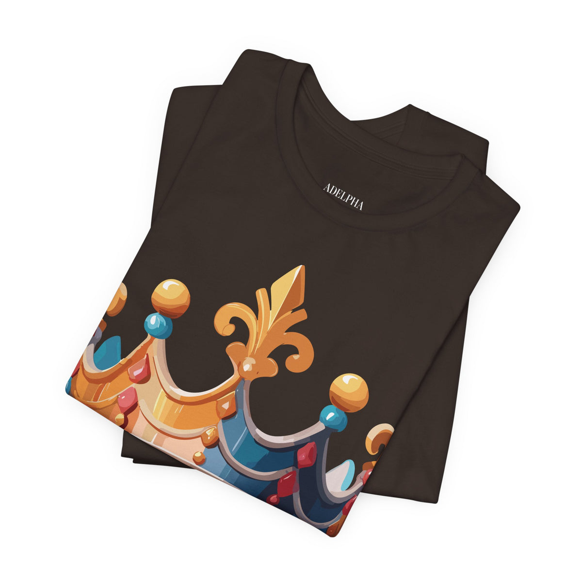 Crown Graphic Unisex Cotton Bella+Canvas Tee with Art Design m19