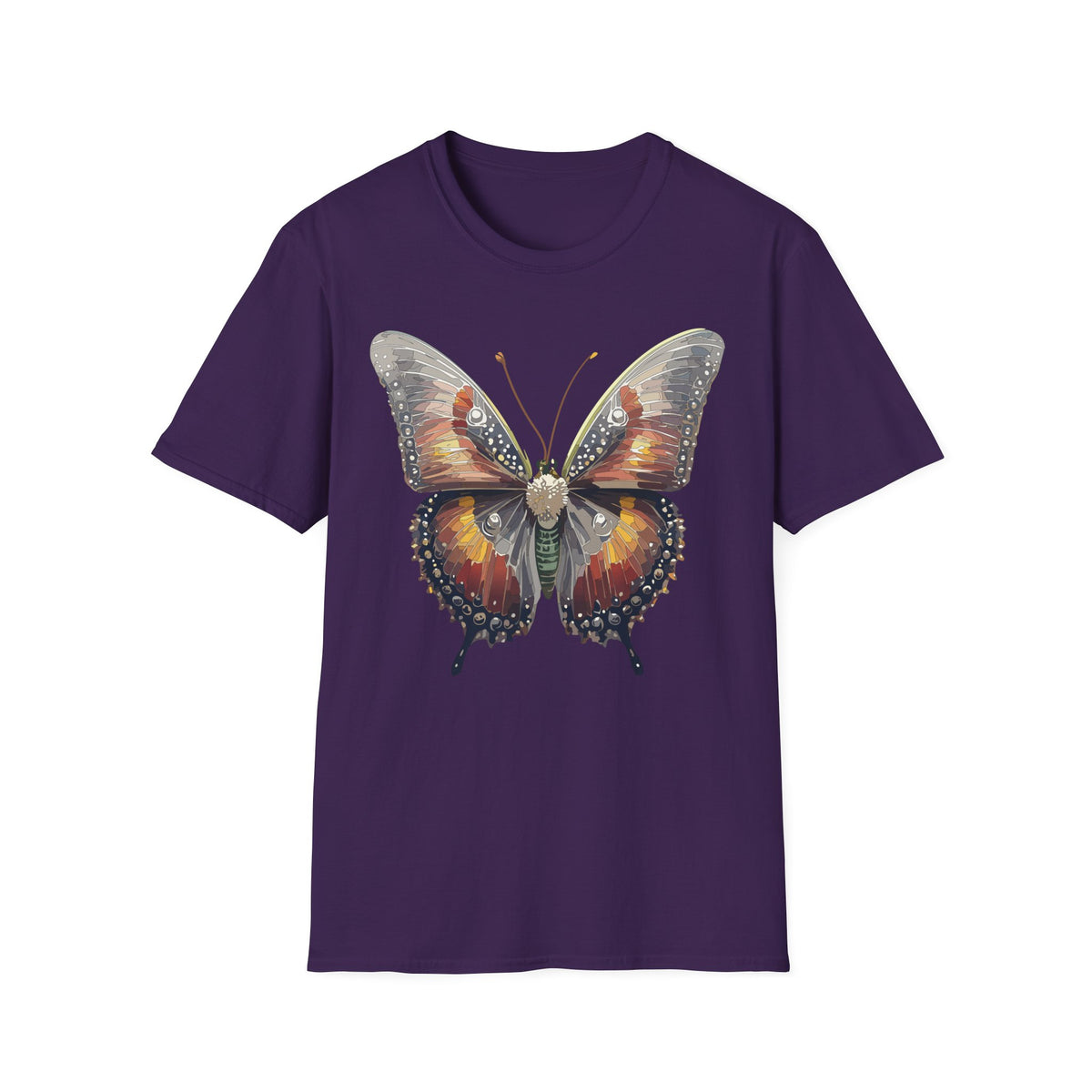 Butterfly Graphic T-Shirt — Vintage Orange Monarch Graphic Tee Unisex 100 Cotton Gildan T-Shirt