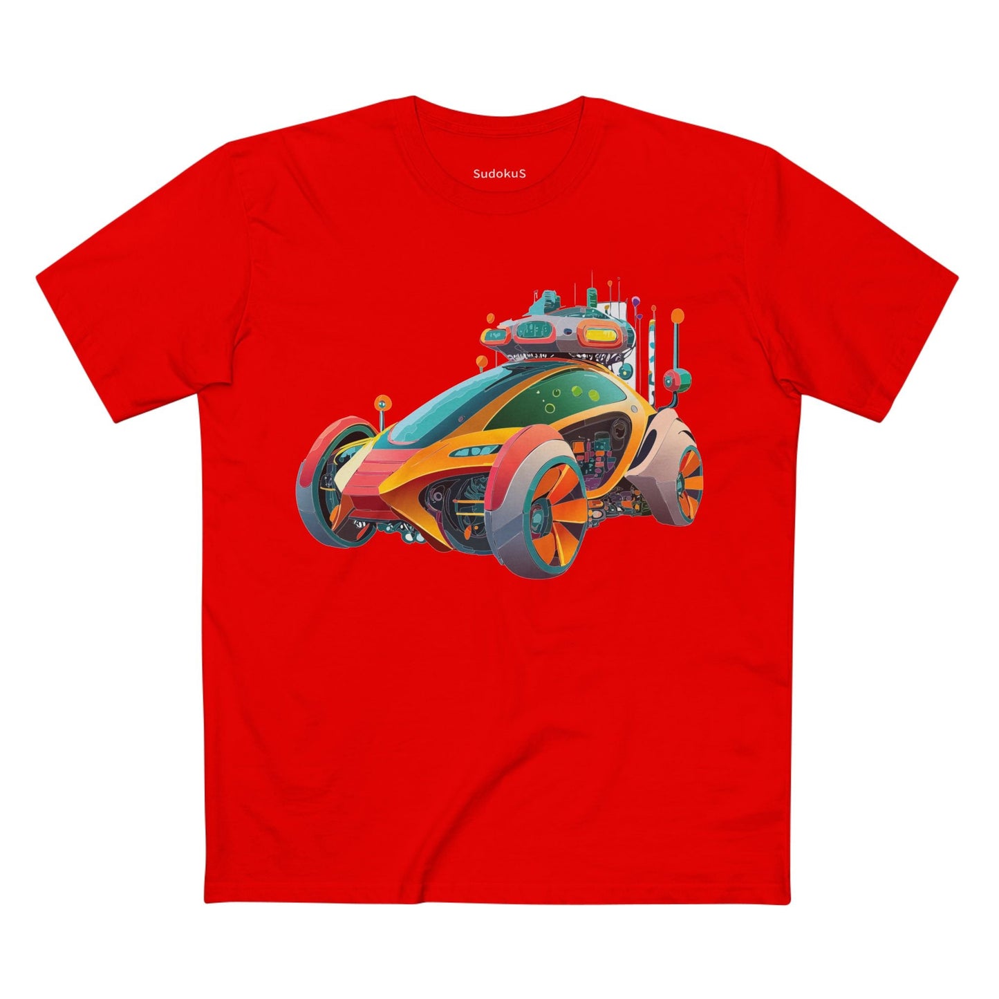 Car Graphic Unisex 100 Cotton Staple Tee 24
