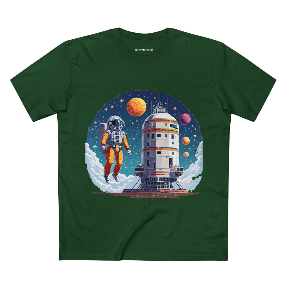 Cosmos Astronaut Graphic Tee Staple Unisex 100 Cotton Tee Shirt - CS-33