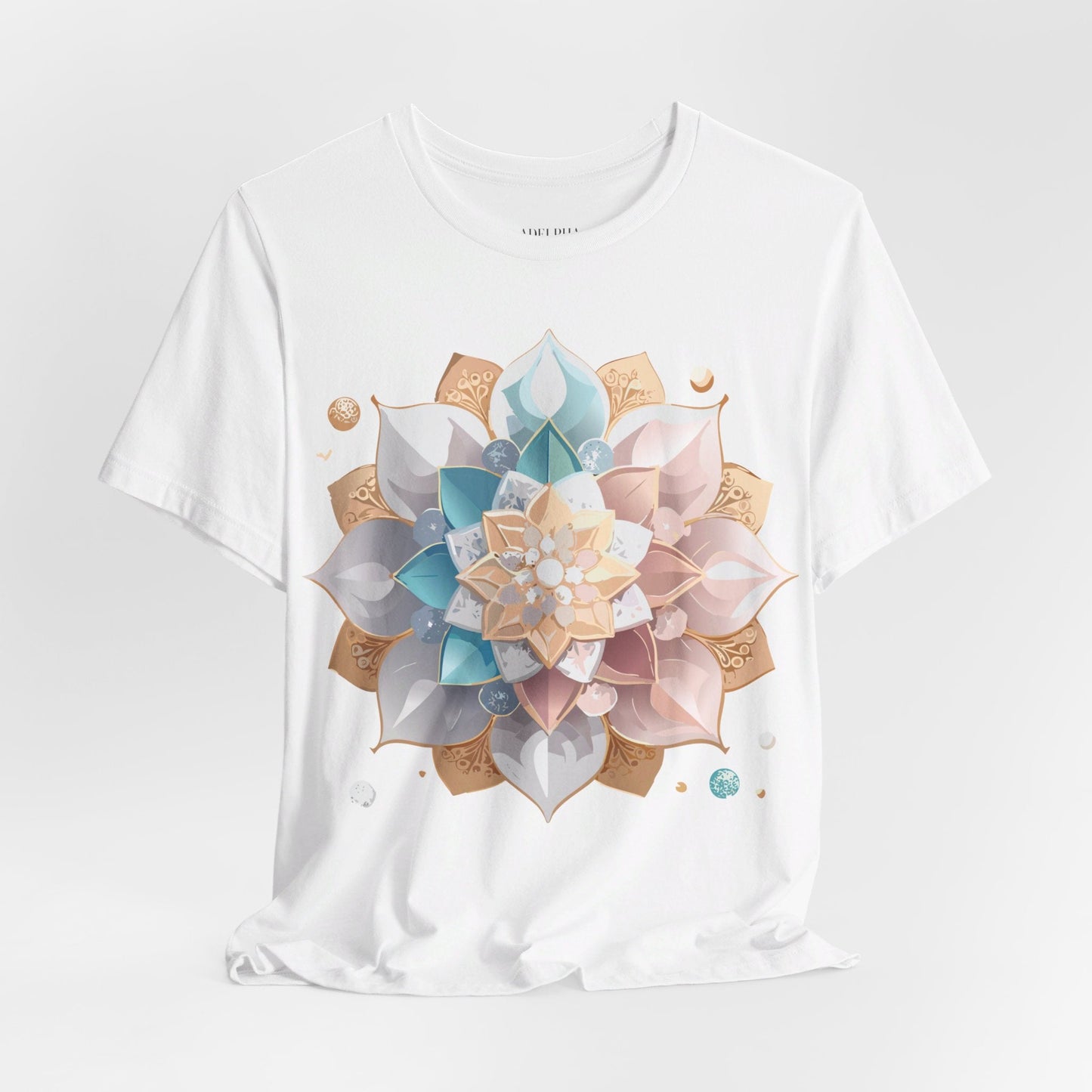 Mandala Graphic Unisex 100 Cotton Vintage Floral Artwork Tee 4