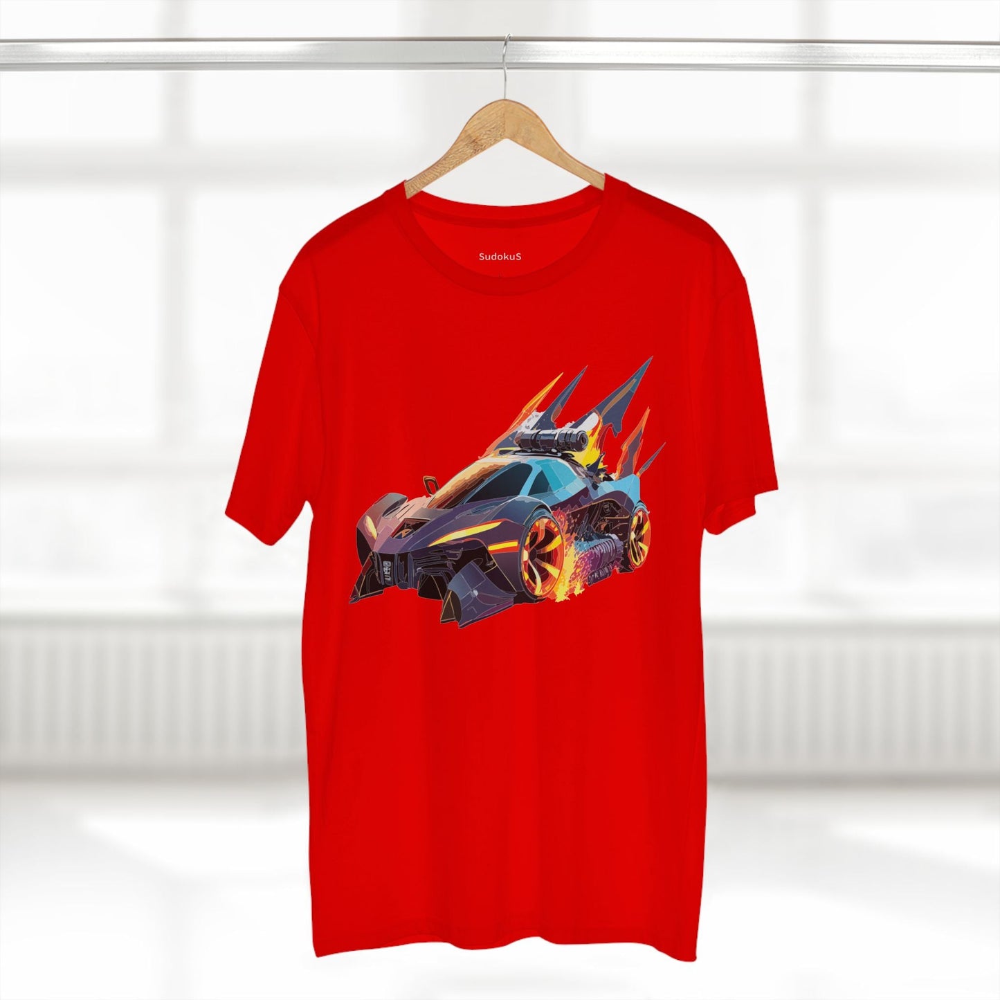 Car Graphic Unisex 100 Cotton Staple Tee 1