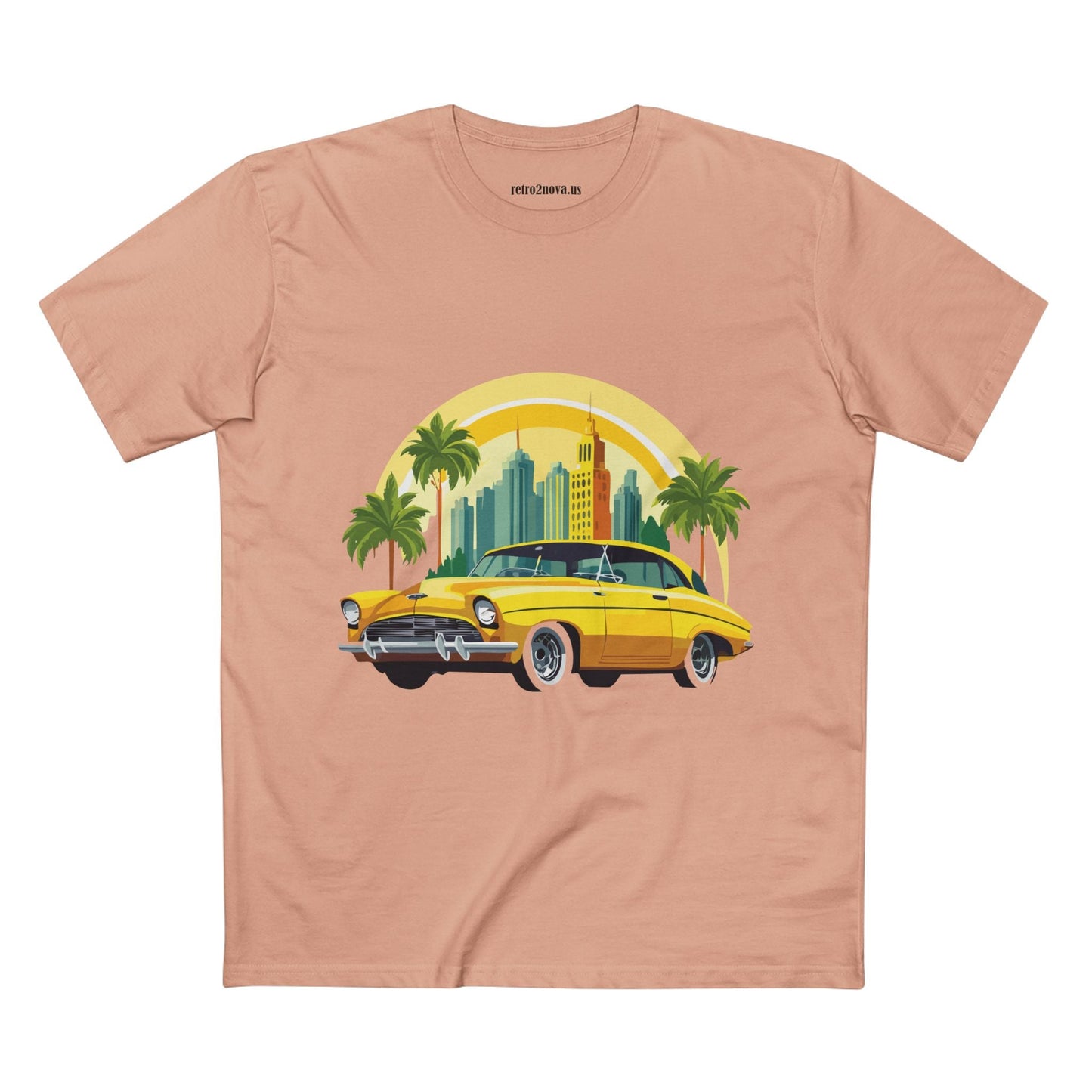 Retro Car Shirt Vintage Car Shirt Unisex Premium Cotton Tee With Original Art Design RC 24