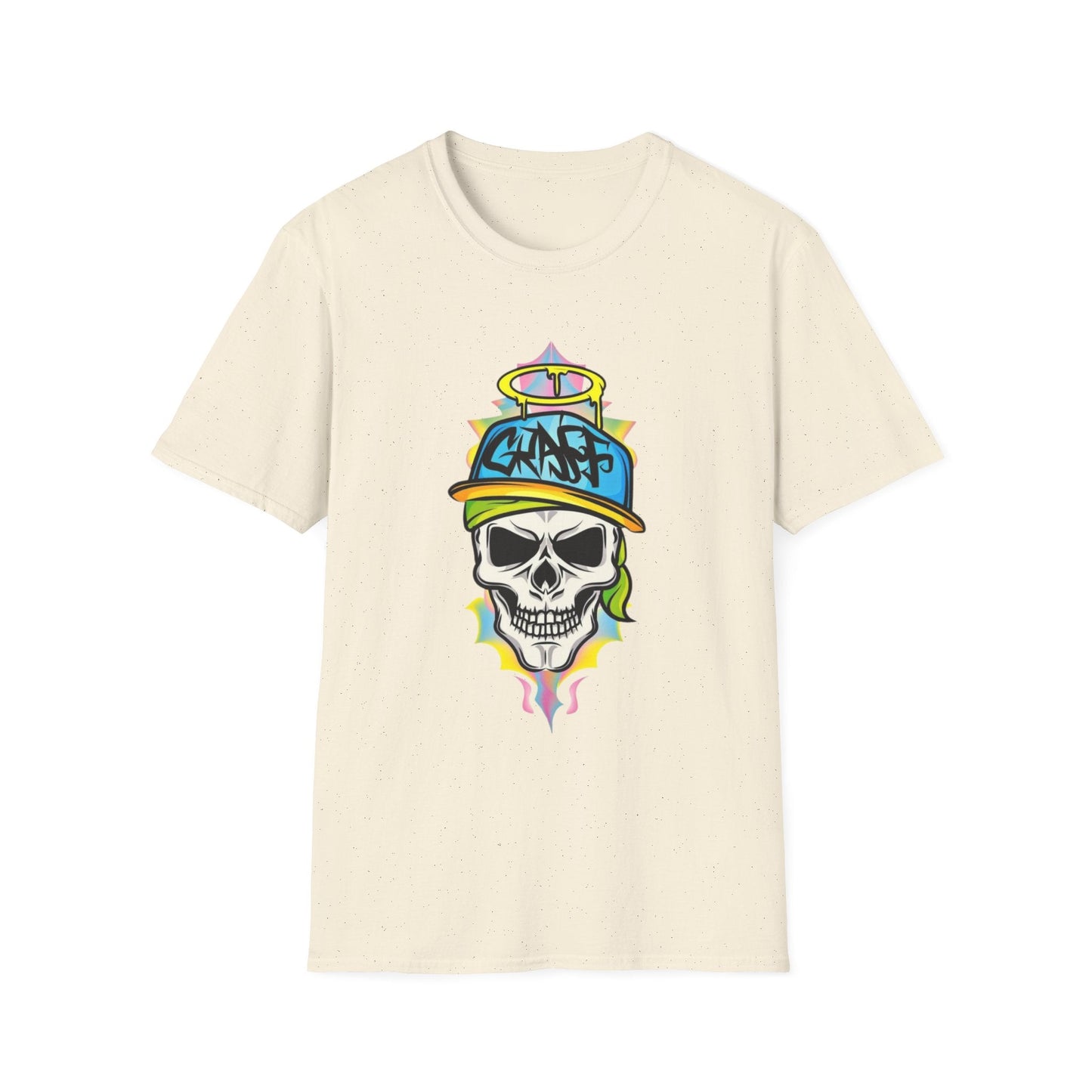 Unisex Skull Graphic Tee Shirt With Skeleton Design Softstyle 64000 100 Percent Ring Spun Cotton