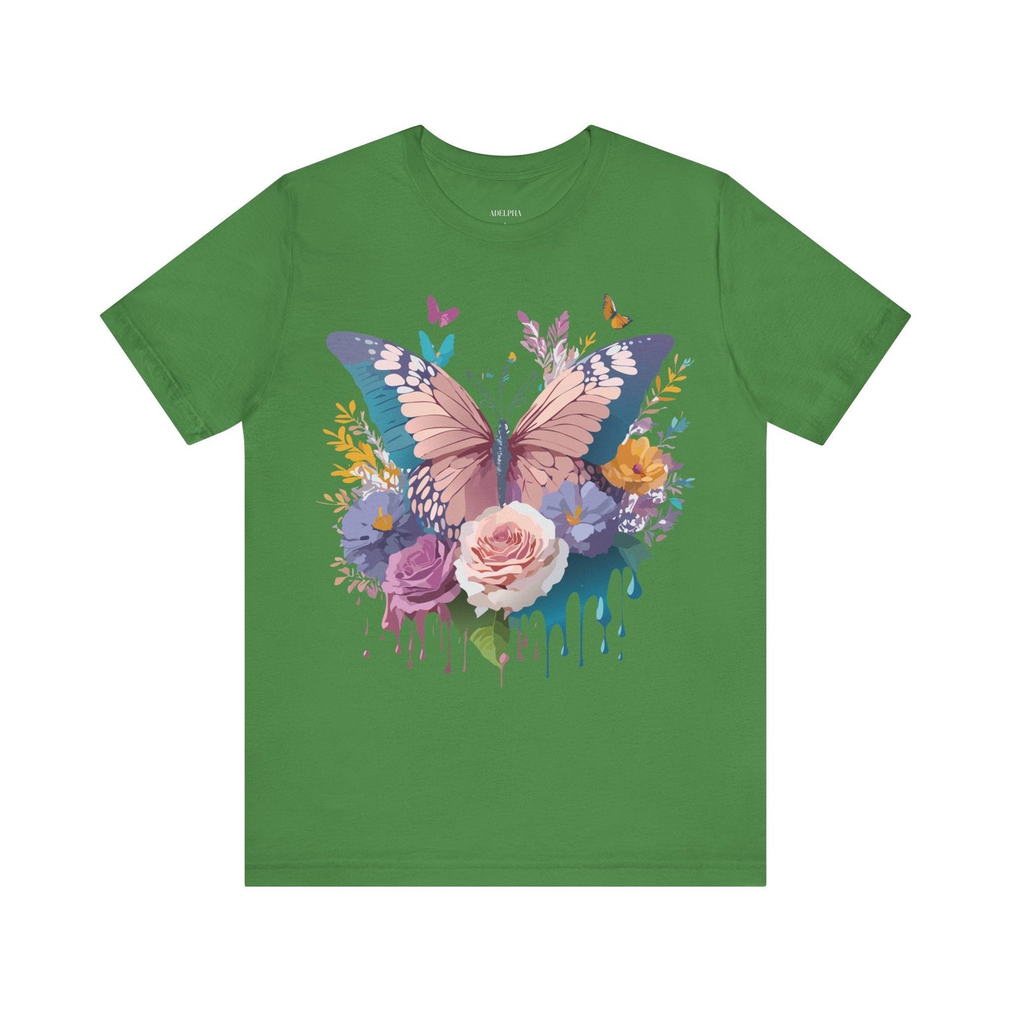 Butterfly Graphic Tee Unisex Short Sleeve From Adelpha Vintage Inspired Artwork