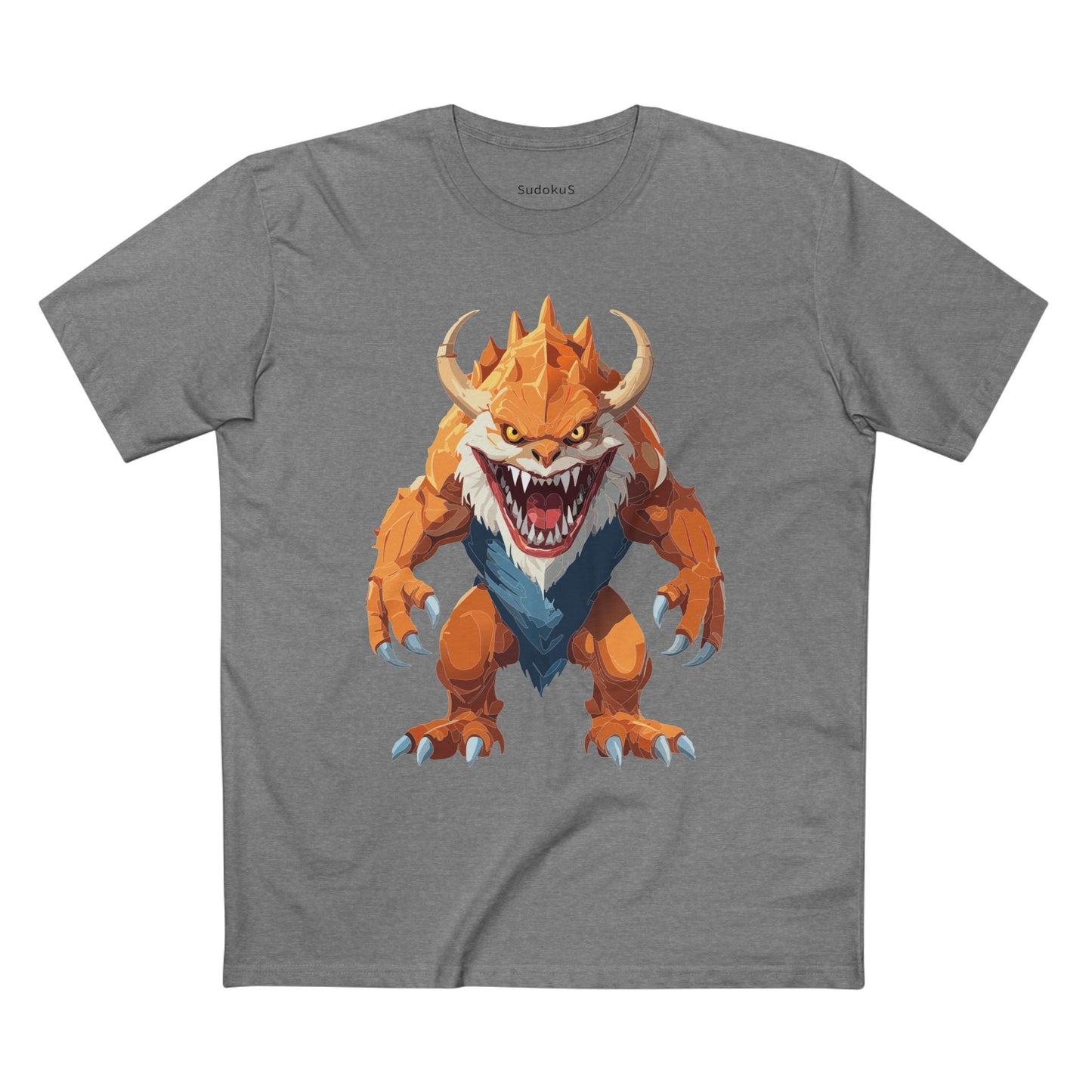 Cartoon Monsters Graphic Unisex 100 Cotton Staple Tee 28
