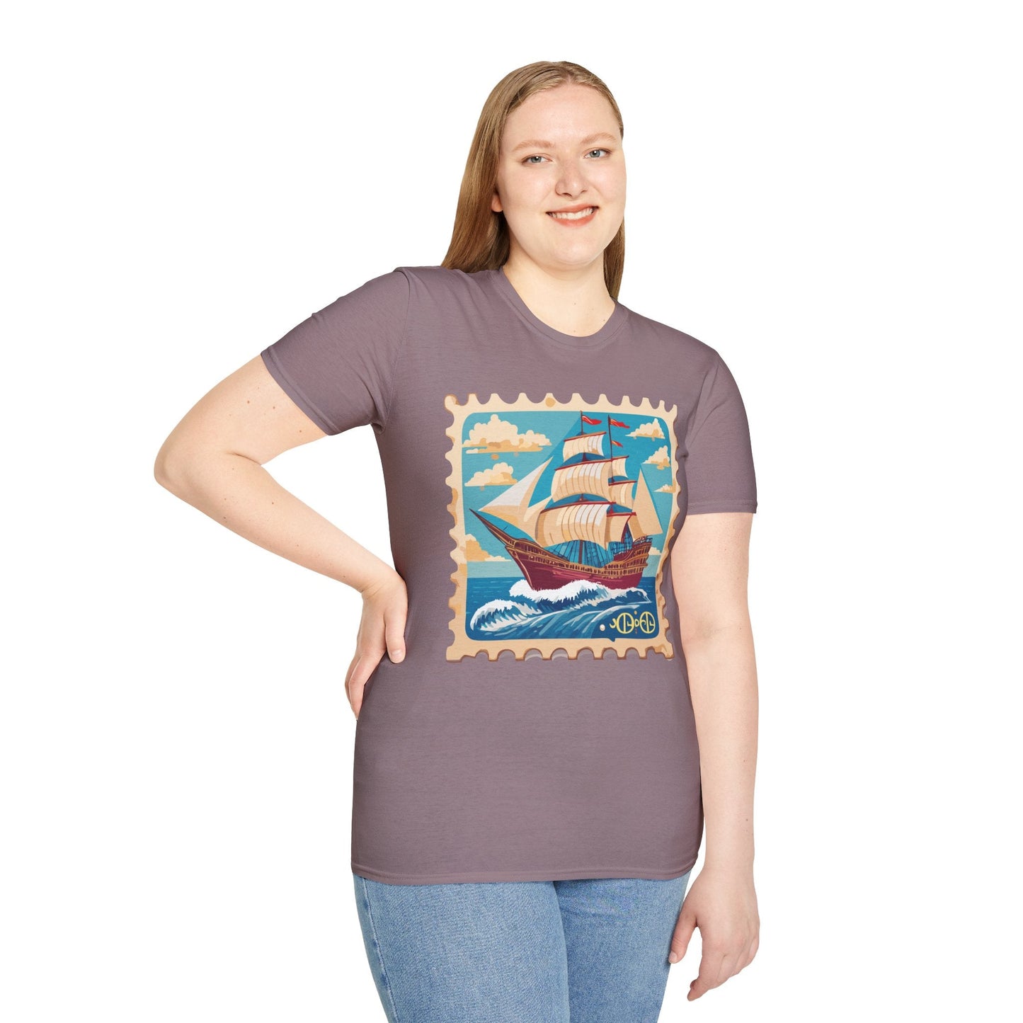 Ship T Shirts Frigate Vessel Tee Unisex Softstyle Gildan 64000 100 Percent Cotton