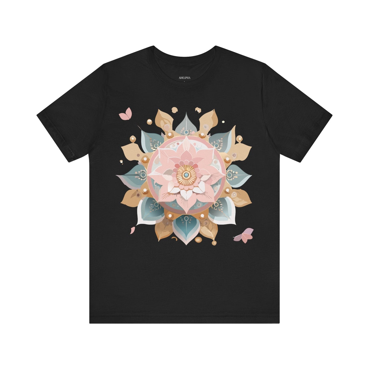 Adelpha Mandala Graphic Tee Unisex Vintage Inspired Art Design Shirt Premium Comfort