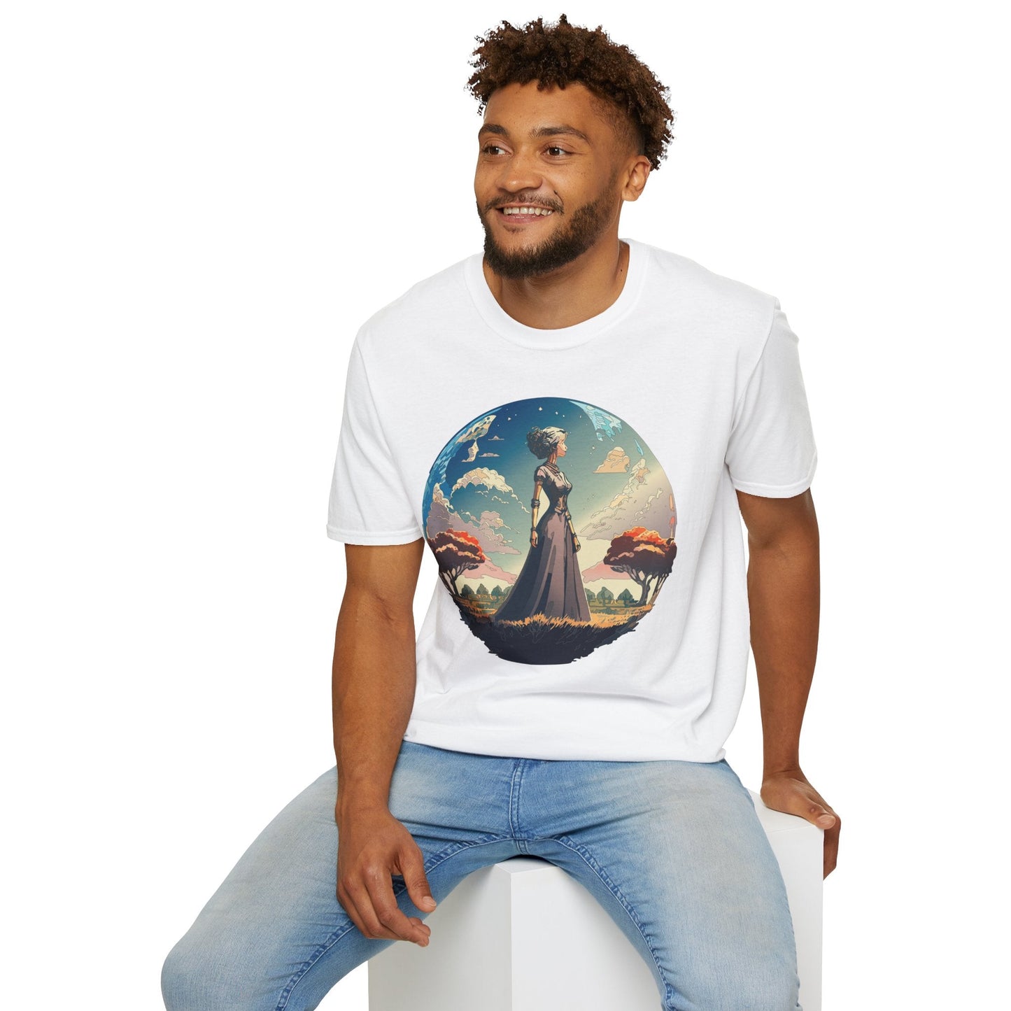 Womens Graphic T Shirt Art Design Tee Gildan Softstyle 64000 Unisex Cotton Short Sleeve
