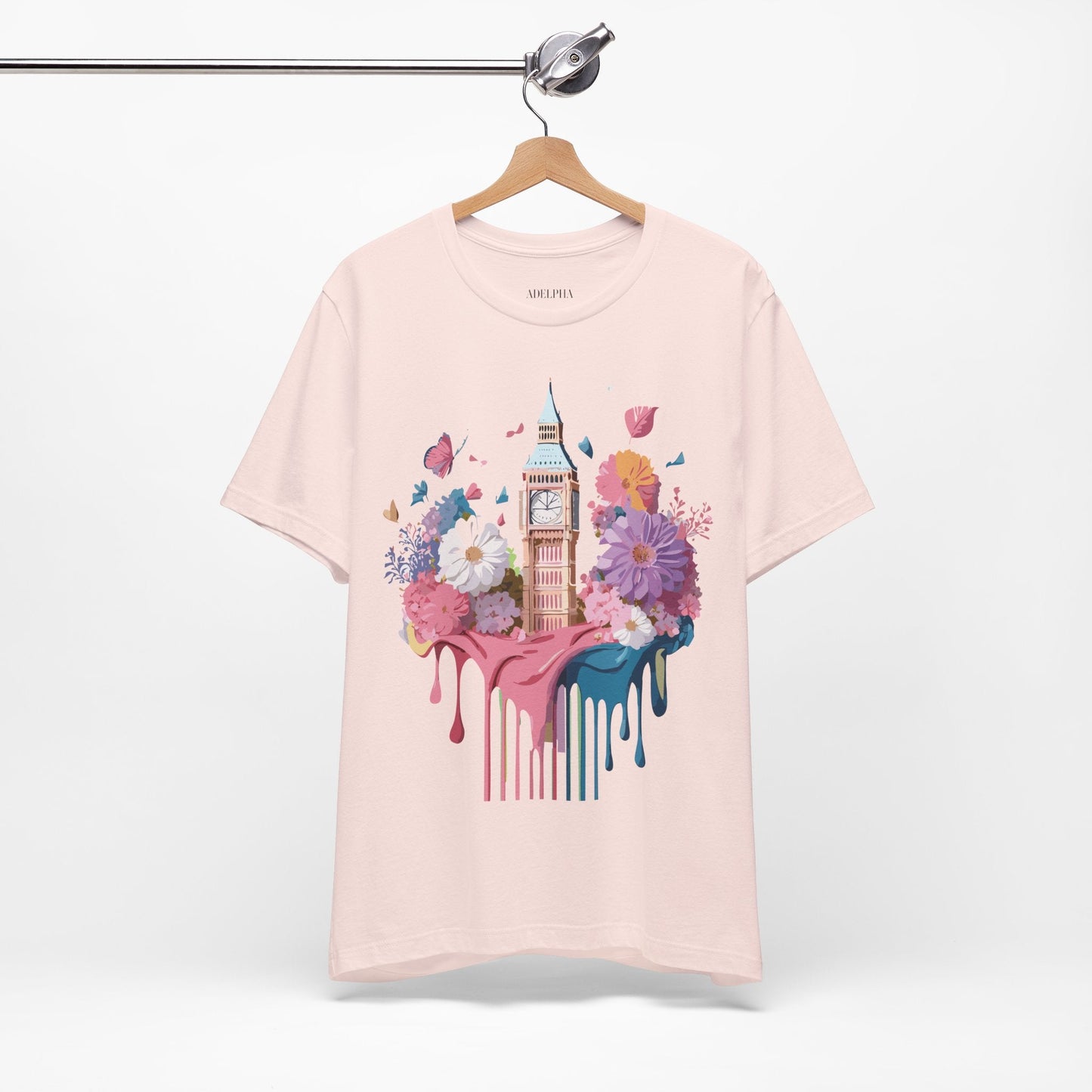 London Tourist Unisex Graphic Tee Vintage Inspired Art Design Short Sleeve