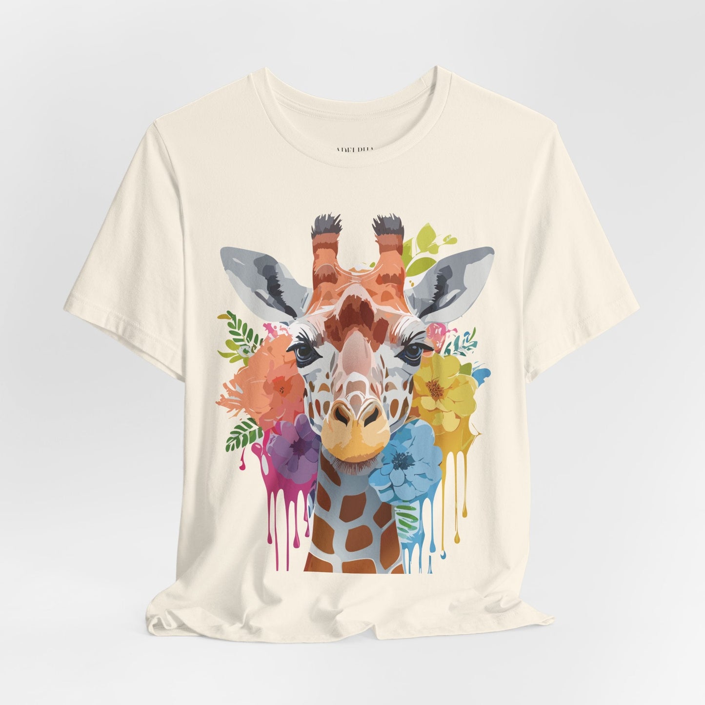 Giraffe Graphic Tee Unisex Jersey Short Sleeve Adelpha Vintage Inspired Artwork Design
