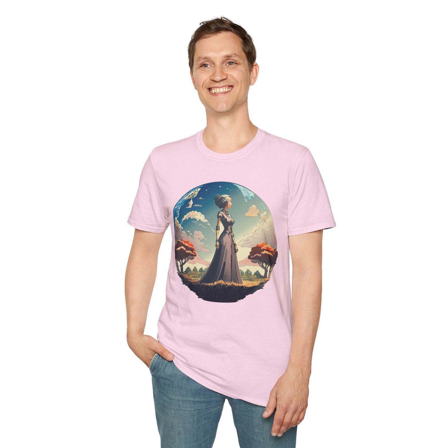 Womens Graphic T Shirt Art Design Tee Gildan Softstyle 64000 Unisex Cotton Short Sleeve