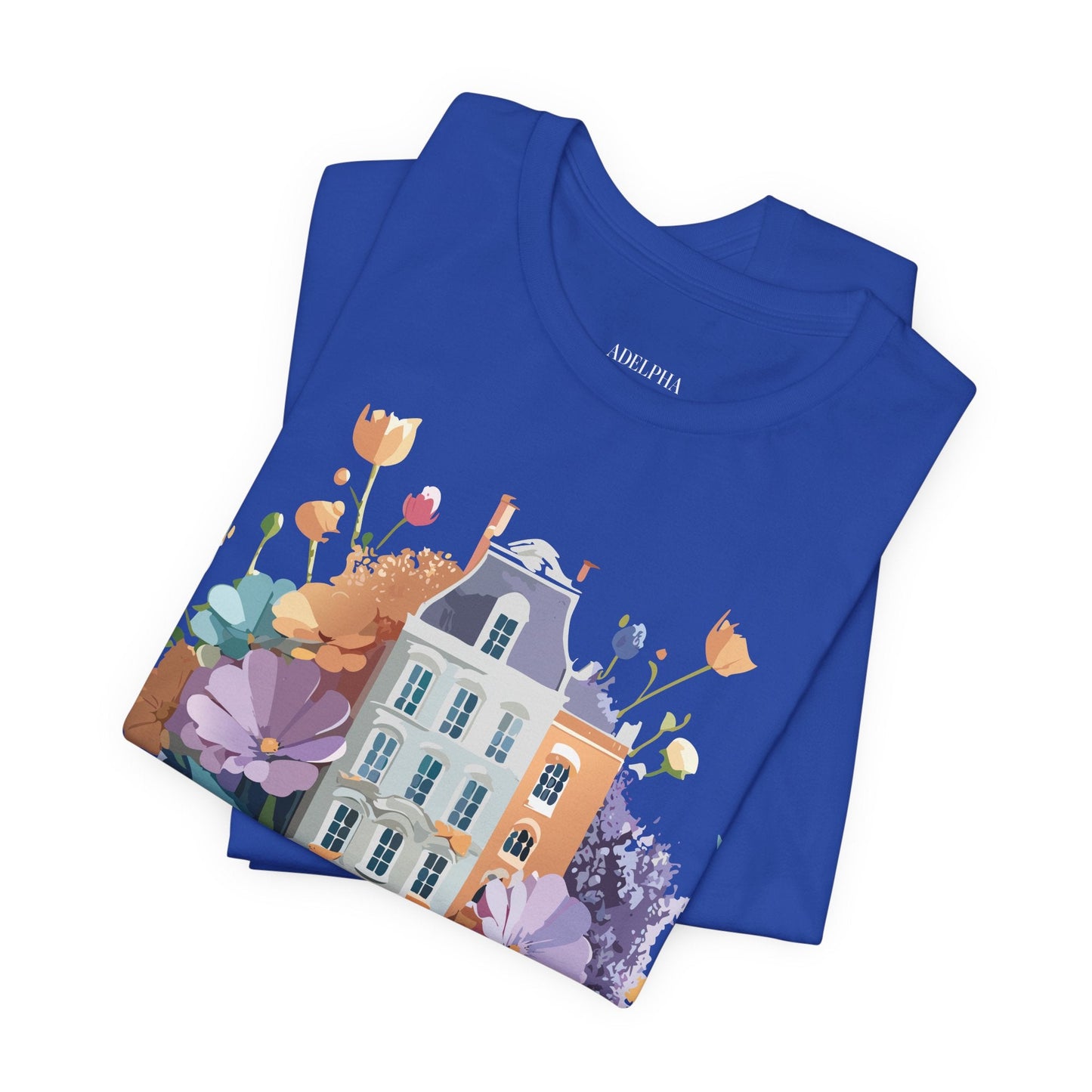 Adelpha Vintage Amsterdam Graphic Tee For Everyday Casual Wear Unisex Short Sleeve Shirt