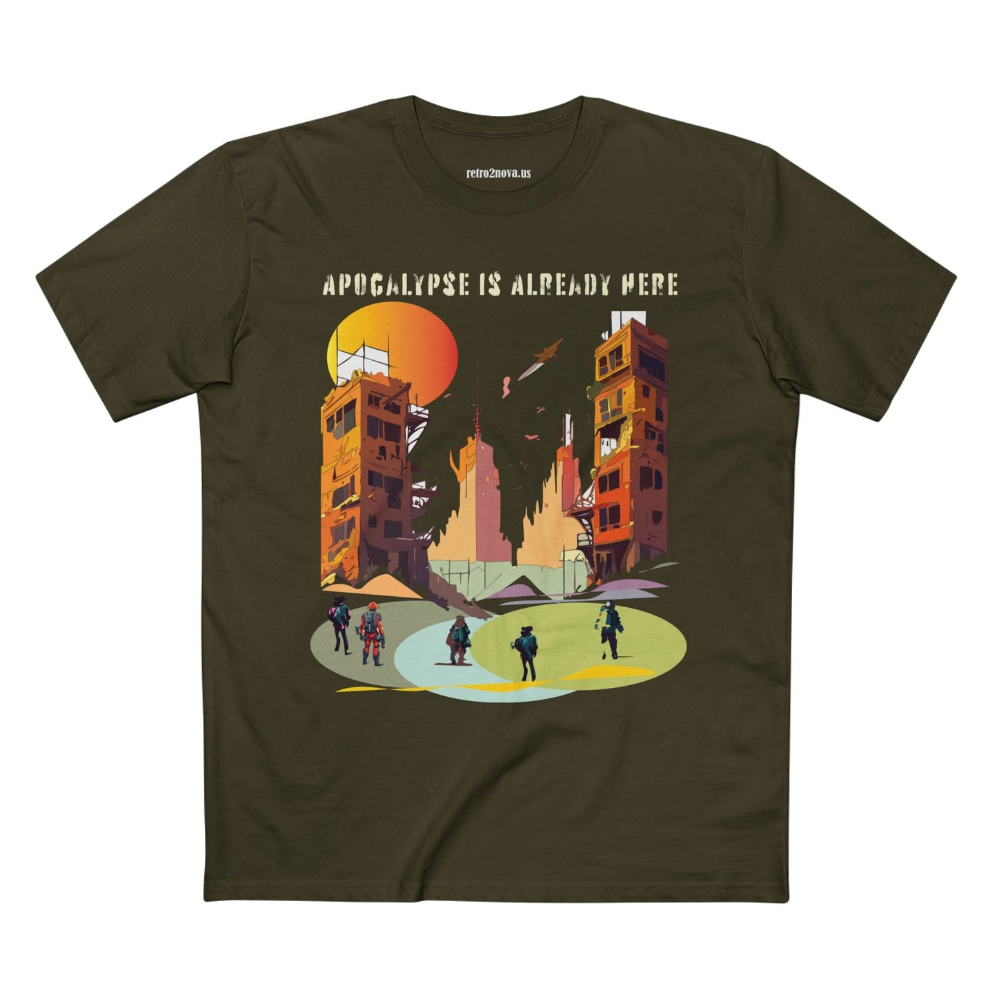Cataclysm Doomsday Shirt Unisex Premium Cotton Tee With Original Art Design From Retro2Nova