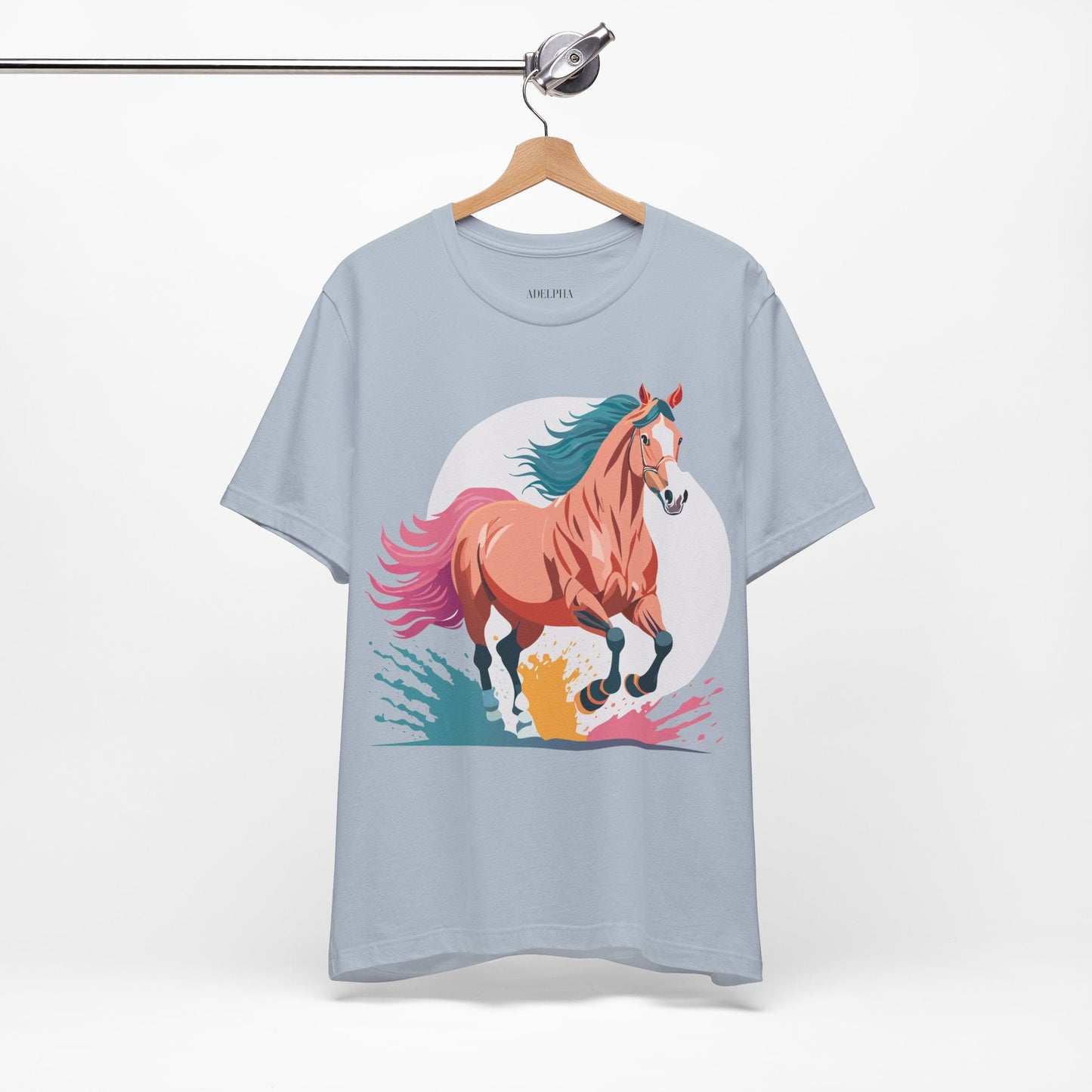Horse Graphic Unisex 100 Cotton Vintage Animal Art T-Shirt 19