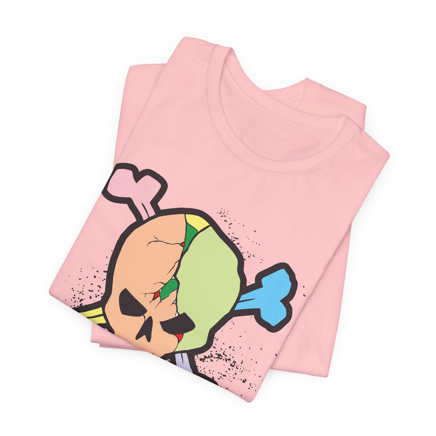 Multi Skull Graphic Design Tee, Skull Shirt, Vintage Tees, Art Design T-Shirt, Vintage Graphic Tee, Art Shirts with Skulls