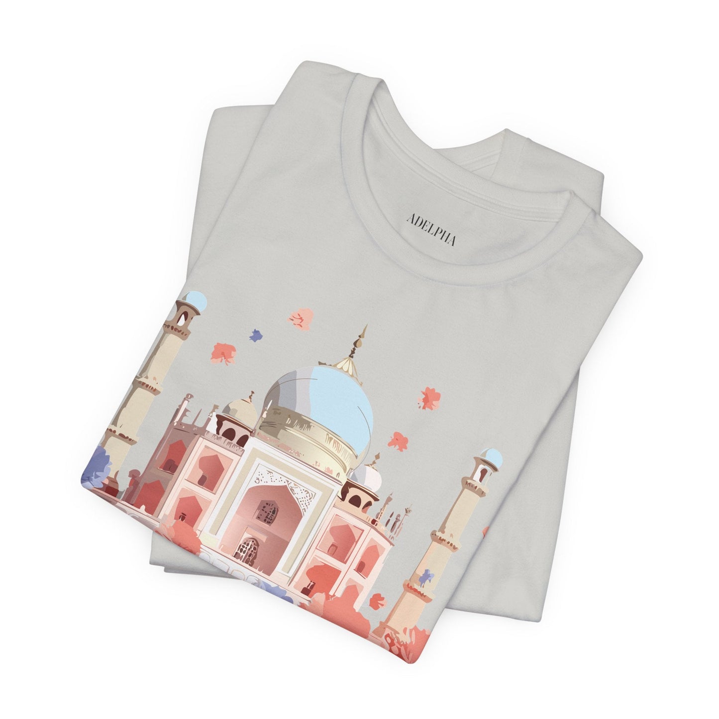 Unisex Taj Mahal Graphic Tee Vintage Inspired Shirt By Adelpha Art Design Collection