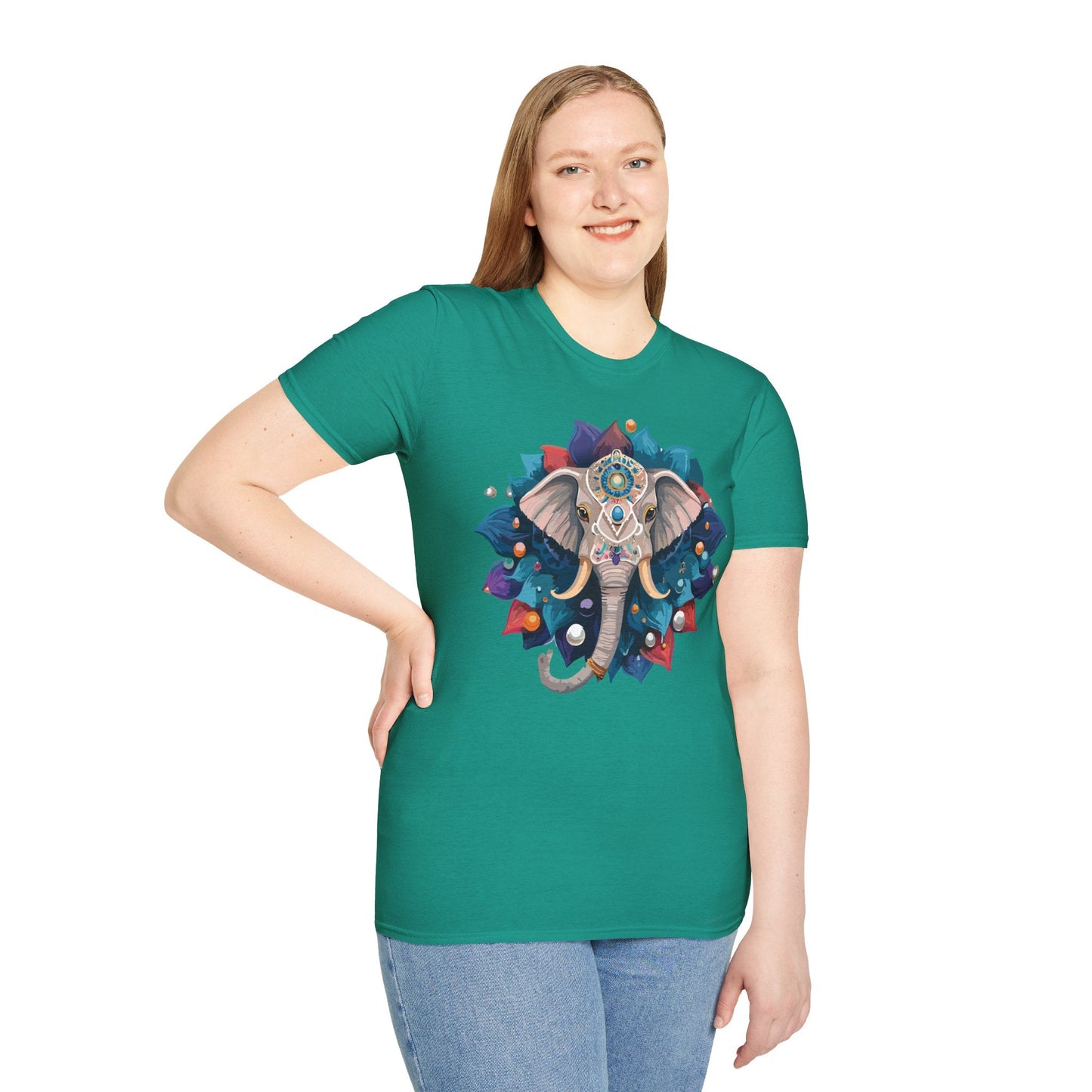 Elephant T Shirt Unisex Softstyle 64000 Short Sleeve Cotton Tee Comfortable Everyday Wear