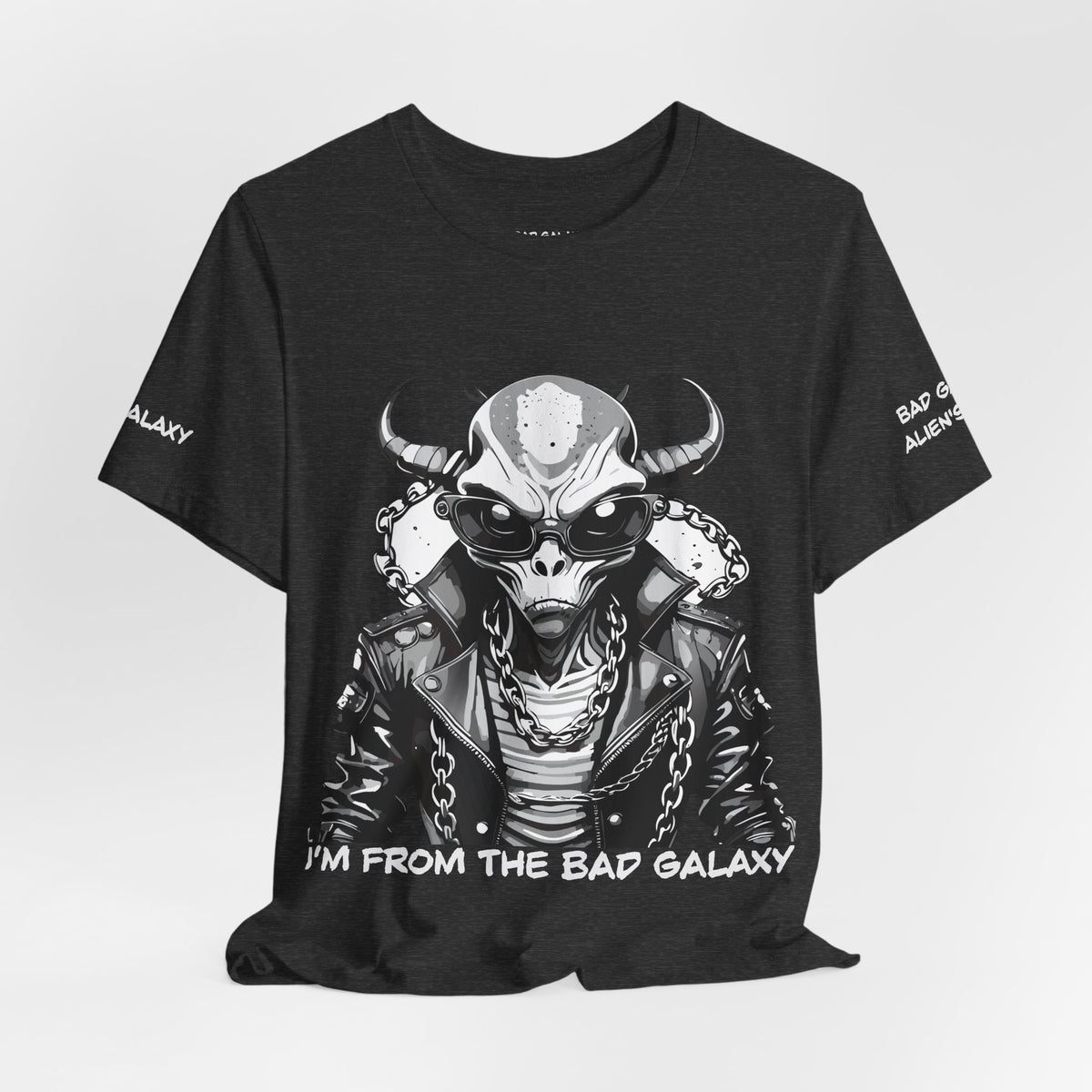 Alien Graphic Unisex Cotton Bella+Canvas Tee with Art Design b72