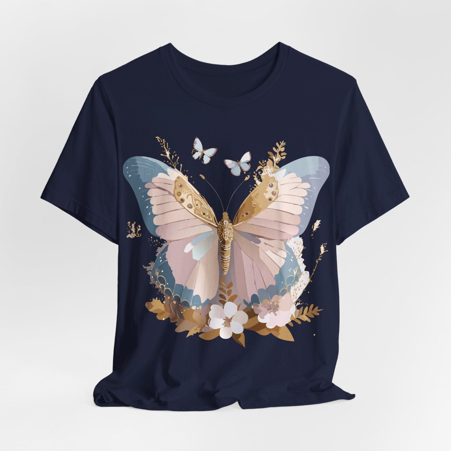 Butterfly Graphic Tee Unisex Short Sleeve Art Design By Adelpha