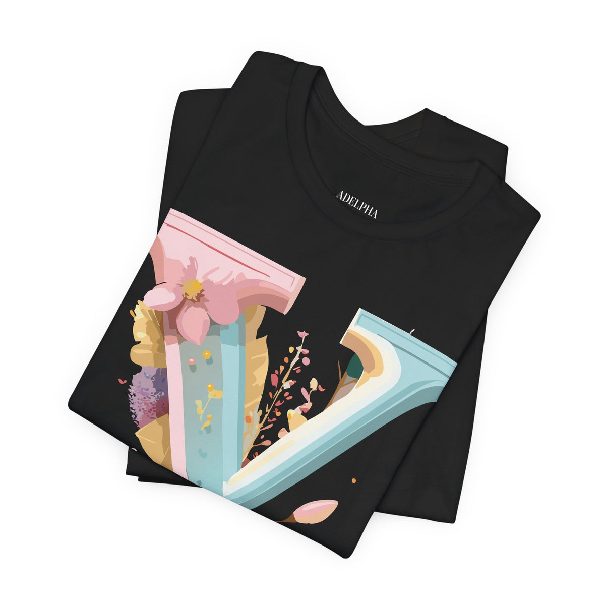 Letter Y Graphic Unisex Cotton Bella+Canvas Tee with Art Letter Design