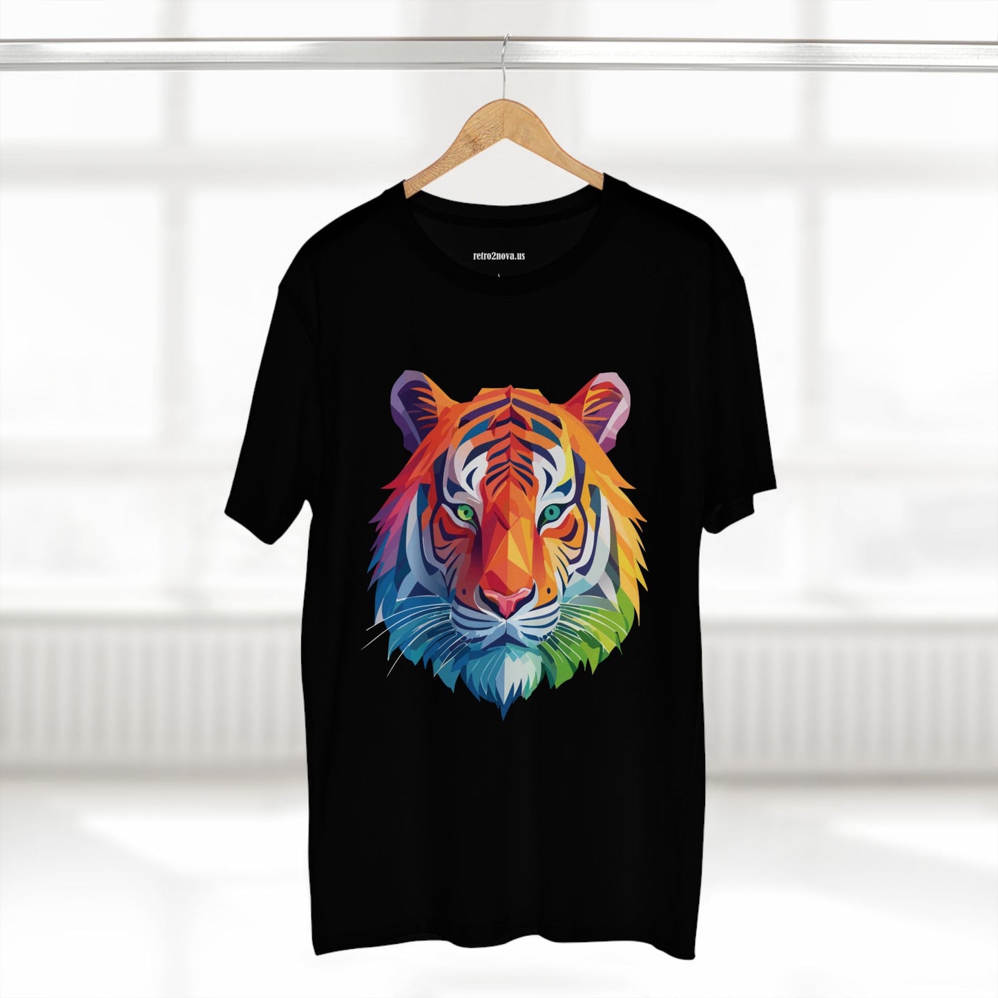 Tiger Animal Shirt Unisex Premium Cotton Tee With Original Art Design Retro2Nova Art Collection Exclusive Art Print