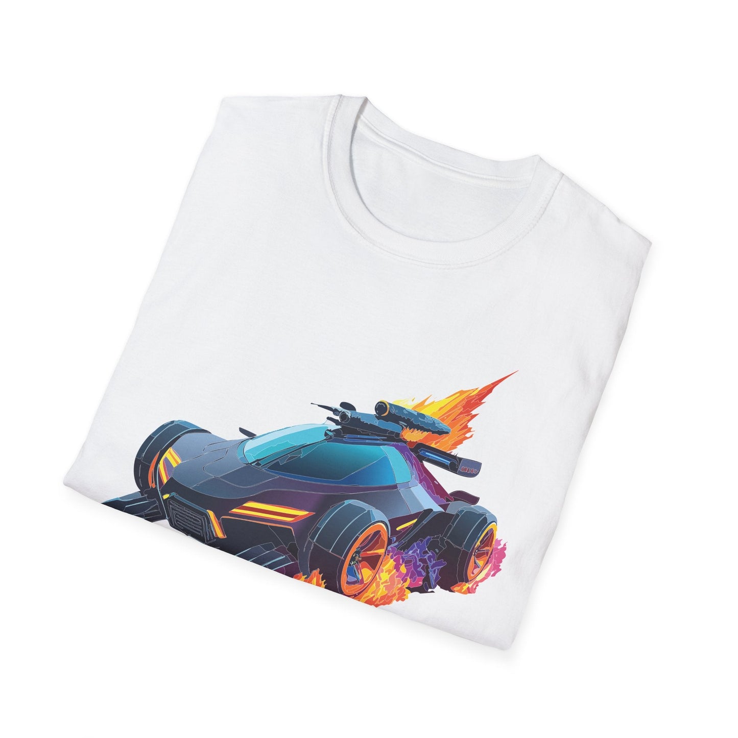 Unisex Car T Shirt Hot Wheels Cars Shirt 100 Percent Ring Spun Cotton Gildan Softstyle Tee