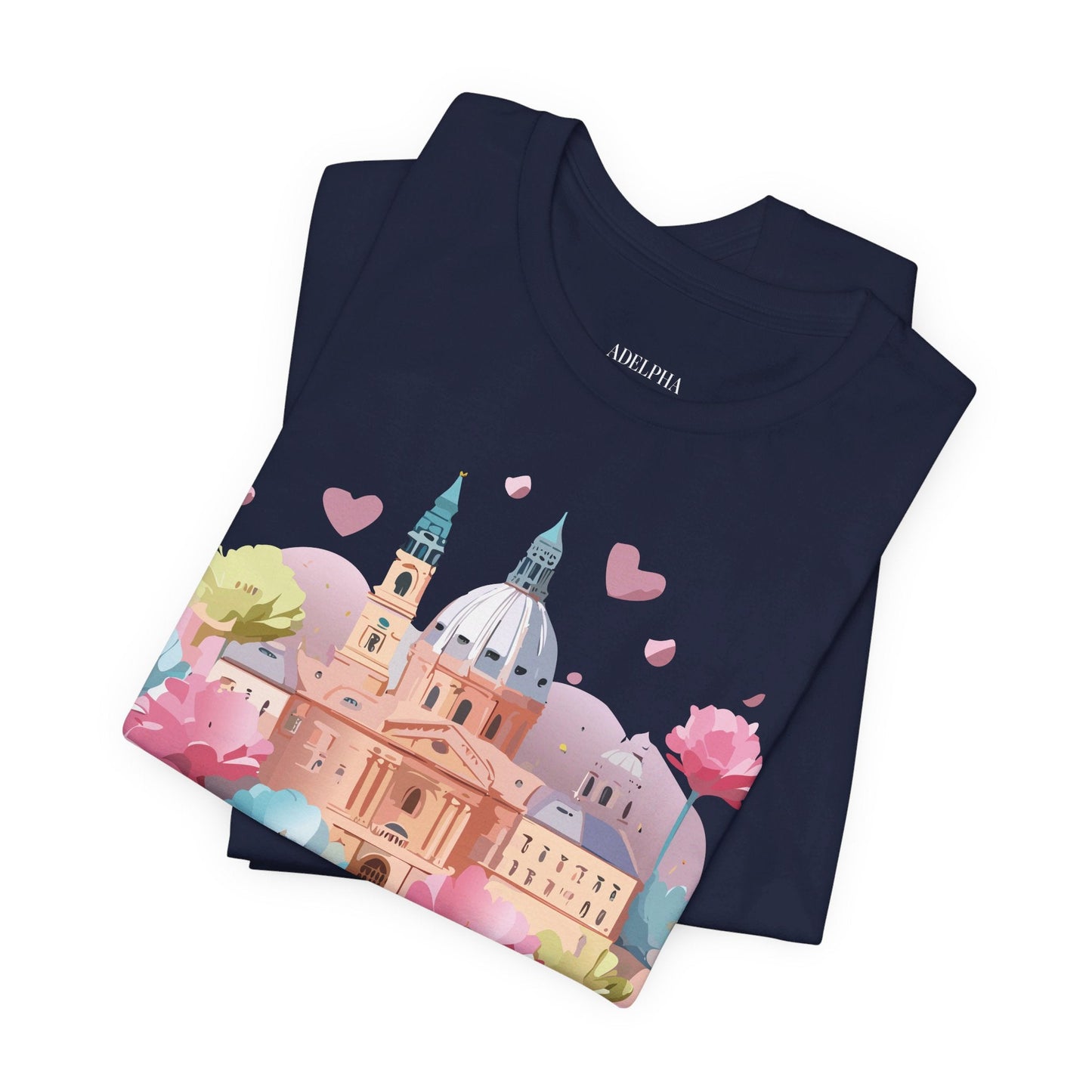 Prague Tourist Graphic Tee By Adelpha Unisex Vintage Inspired Art Shirt Original Artwork