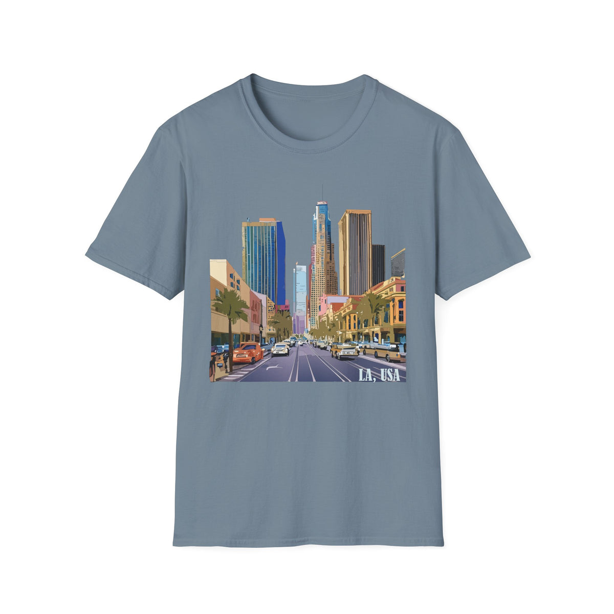 Downtown Los Angeles City Skyline T-Shirt | Urban Cityscape Tee