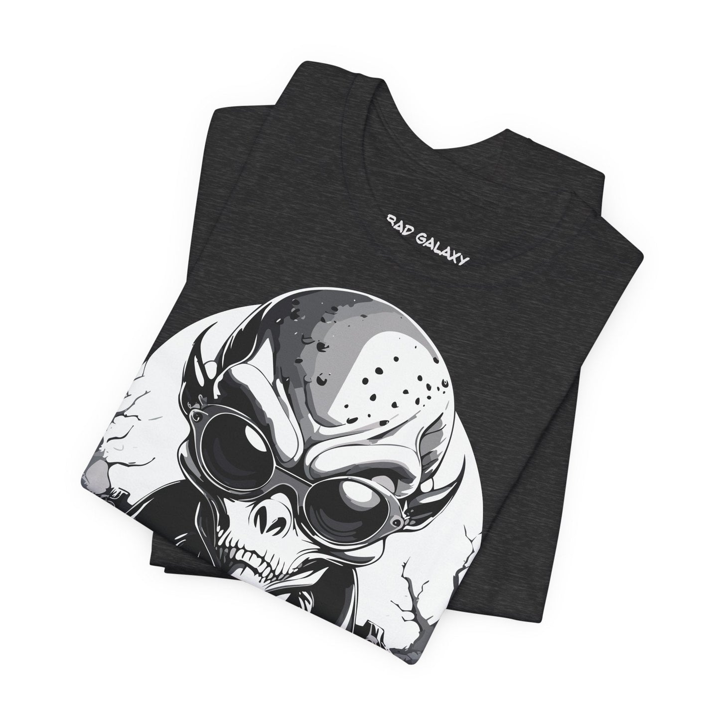Alien Tee Shirt From Bad Galaxy 100 Percent Cotton Made to Order Eco Friendly Non Toxic Inks