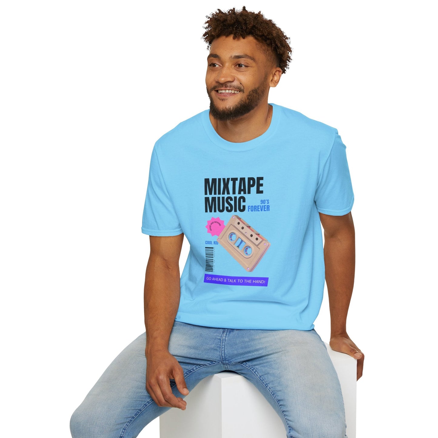 Mixtape Music Vintage Cassette T-Shirt Unisex Cotton Retro Audio Graphic Tee