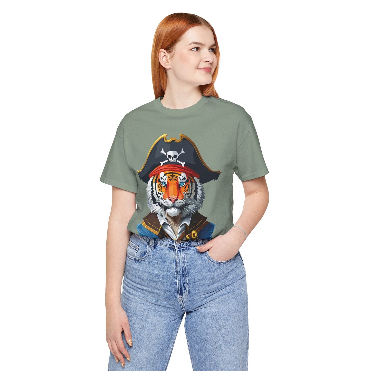 Unisex Animal Tee Shirt With Art Design Wild Animals Shirt Gildan Softstyle 64000