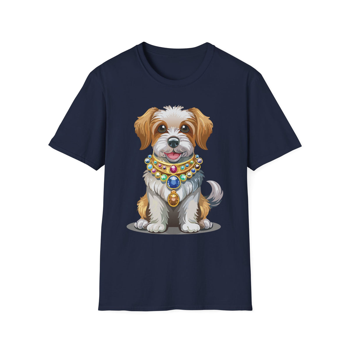 Cute Jeweled Puppy T-Shirt | Dog Portrait Tee