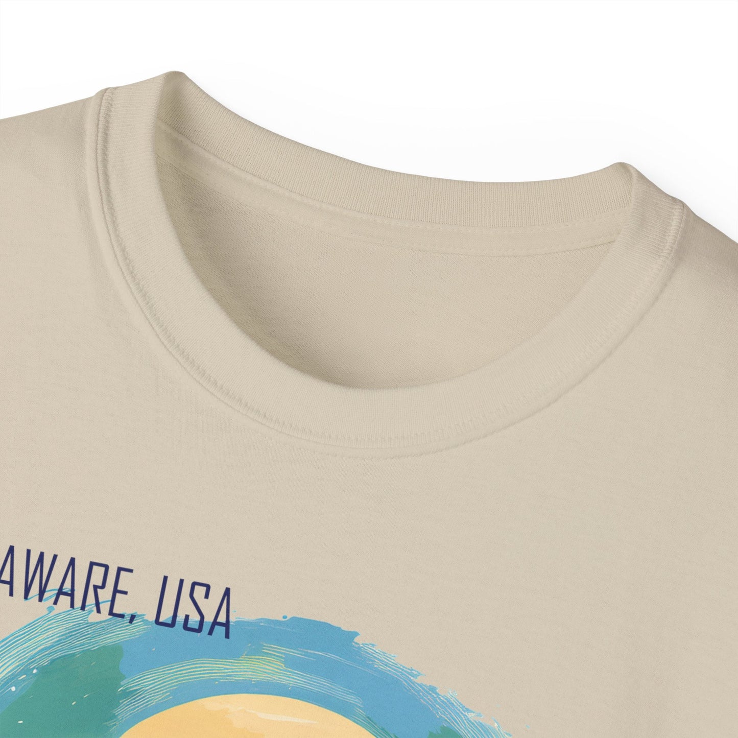 Delaware Graphic Unisex Cotton T‑Shirt 1