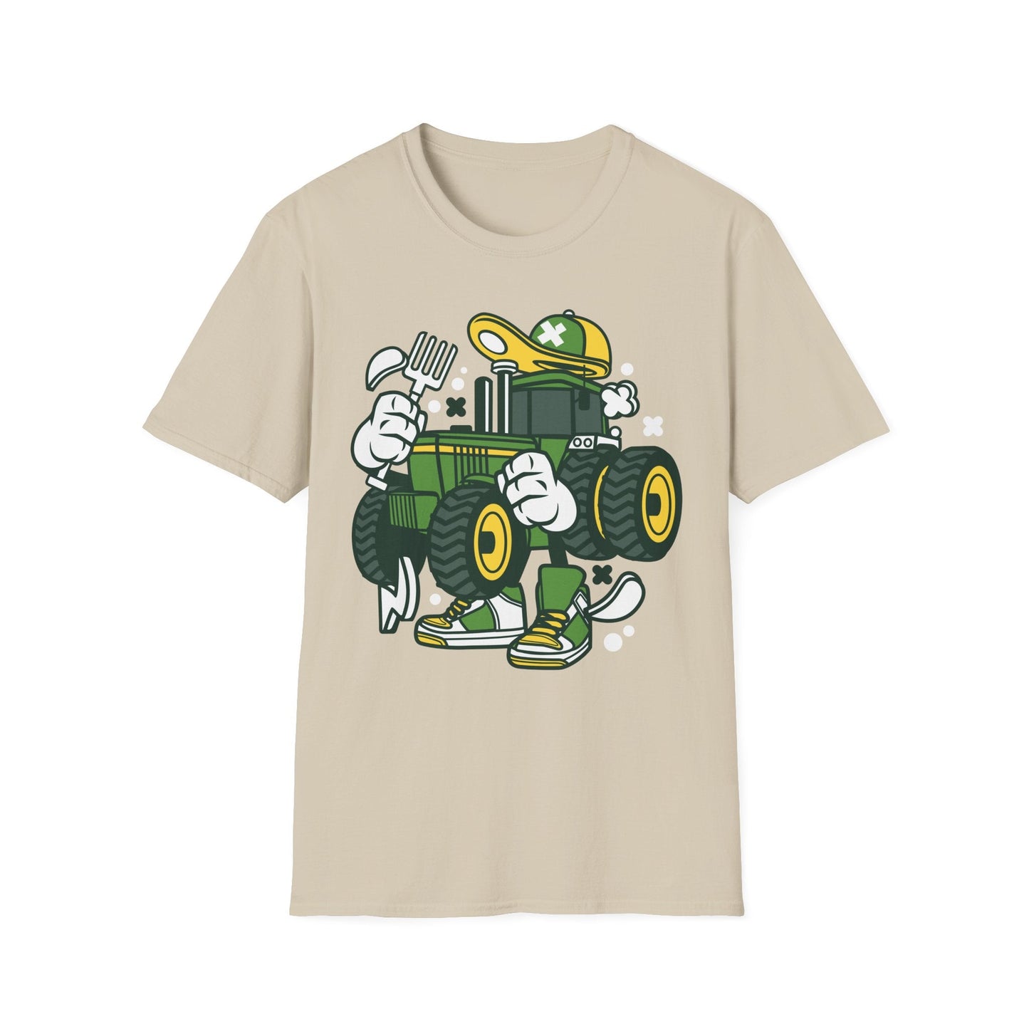 Cartoon T Shirt Animation Tee Funny Design Unisex Softstyle Cotton Shirt 64000 Comfort