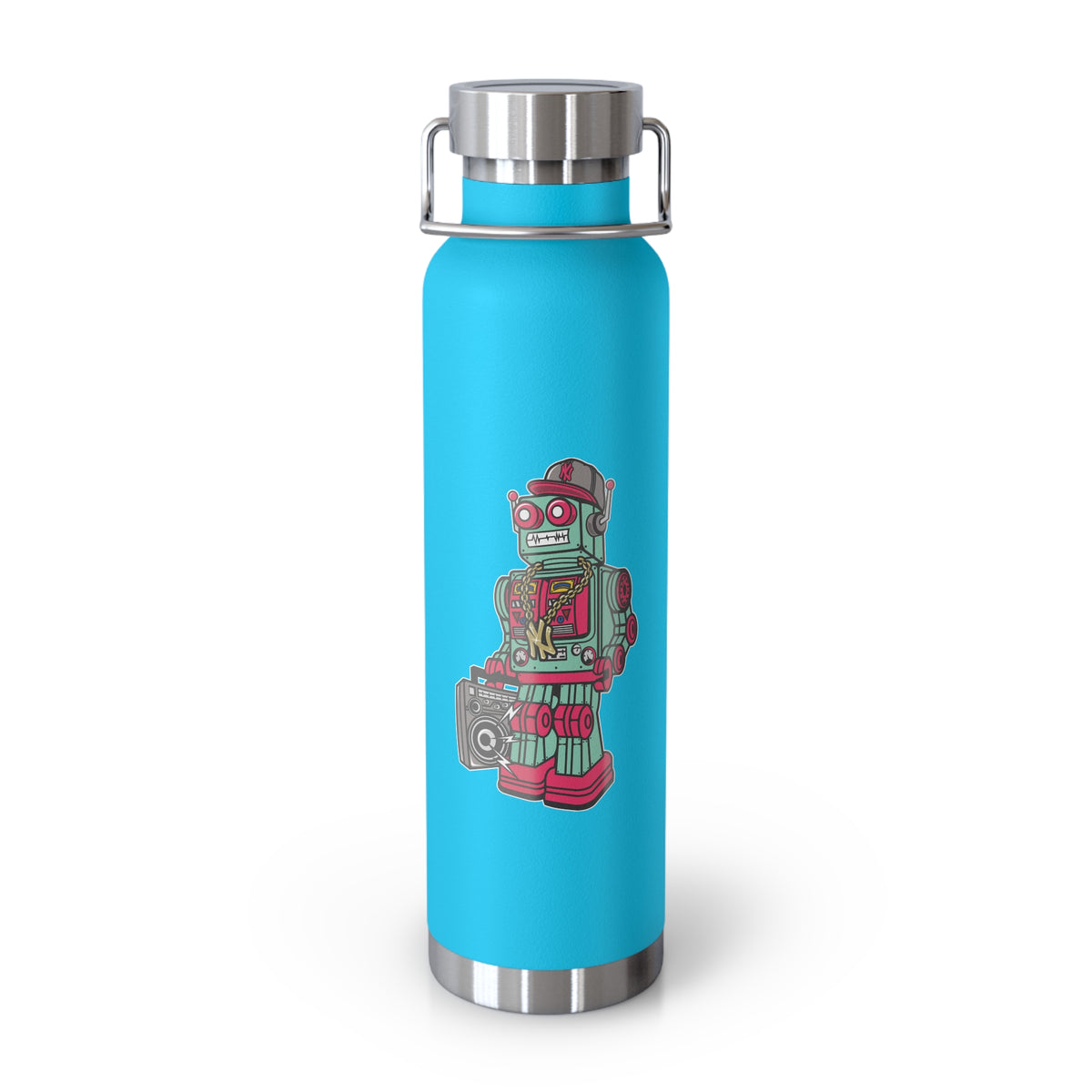 22oz Copper Insulated Water Bottle with Cartoon Design - CV44