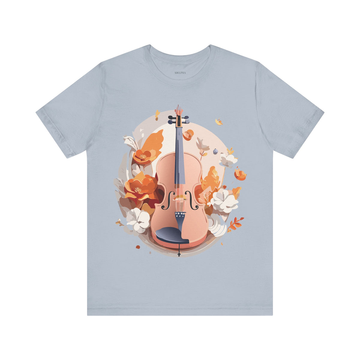 Music Graphic Unisex Cotton Bella+Canvas Tee with Art Design m173