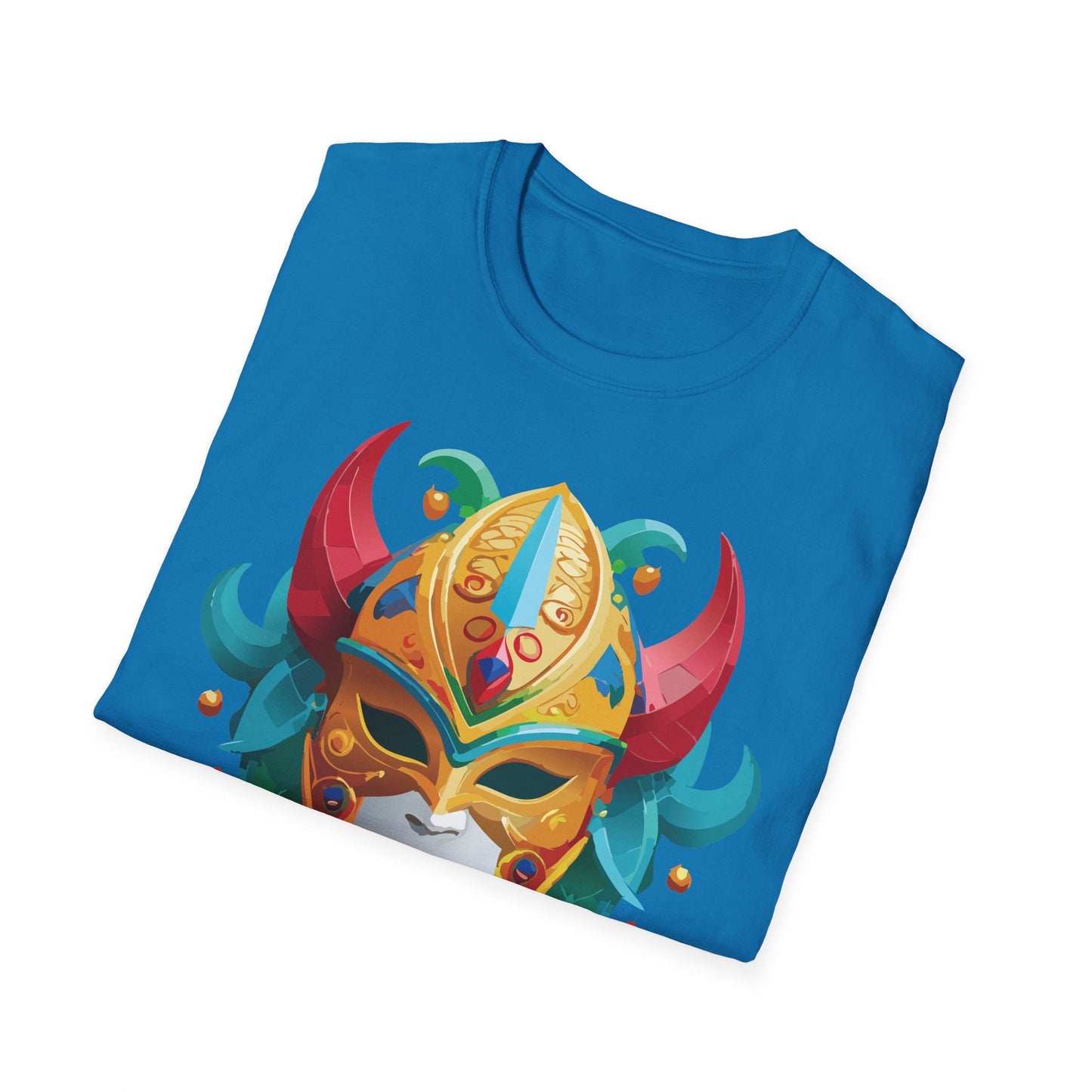 Mask Graphic Unisex Cotton Masquerade Design Artwork Tee 12