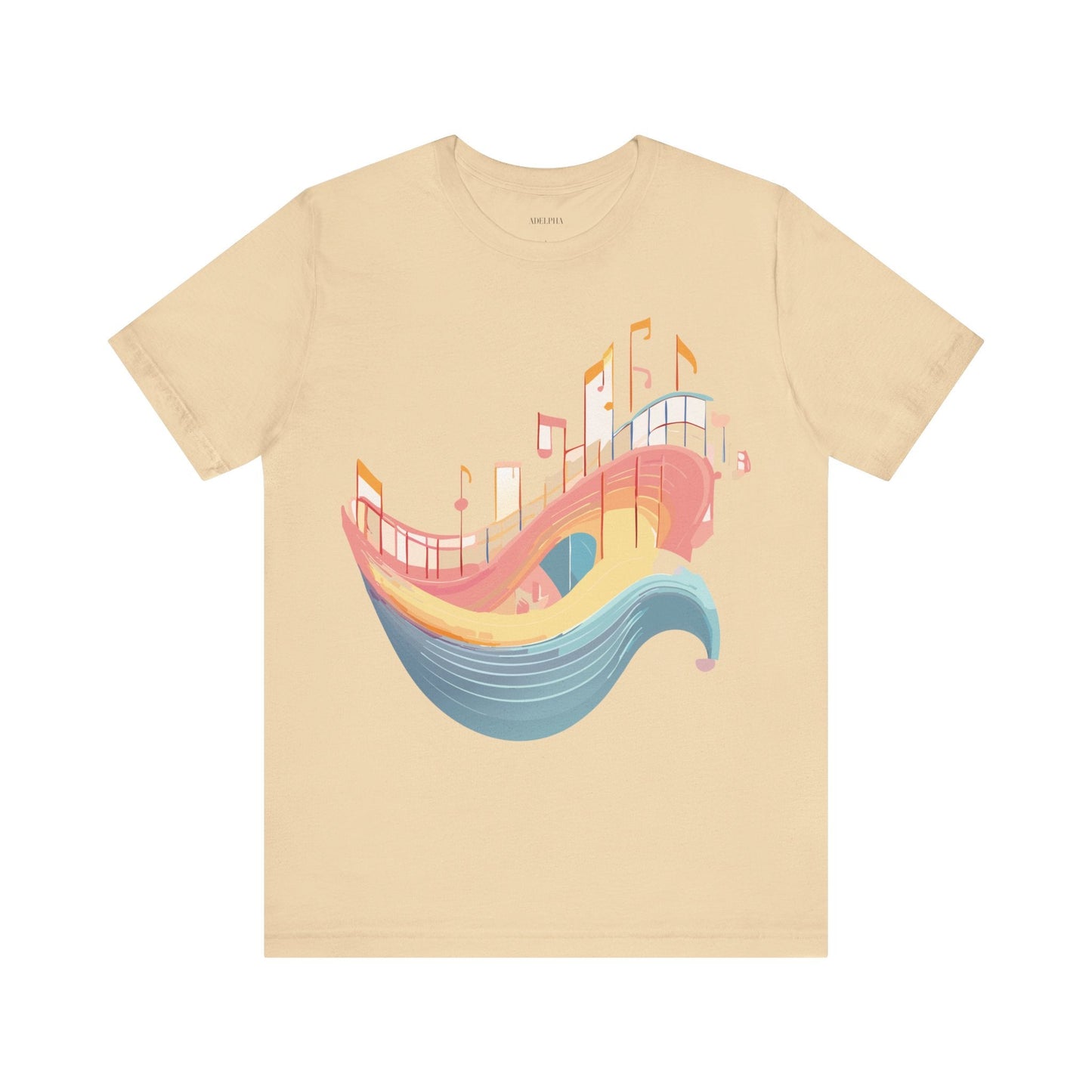 Adelpha Music T Shirt Unisex Graphic Tee Vintage Art Design Jersey Short Sleeve Premium