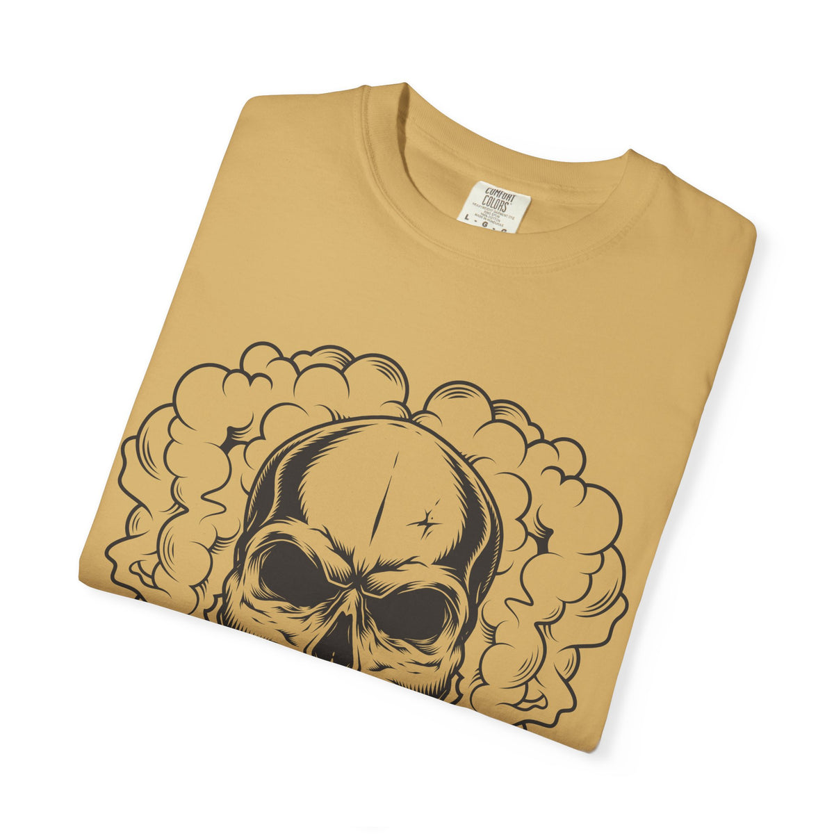 Camiseta unisex de algodón con calavera 